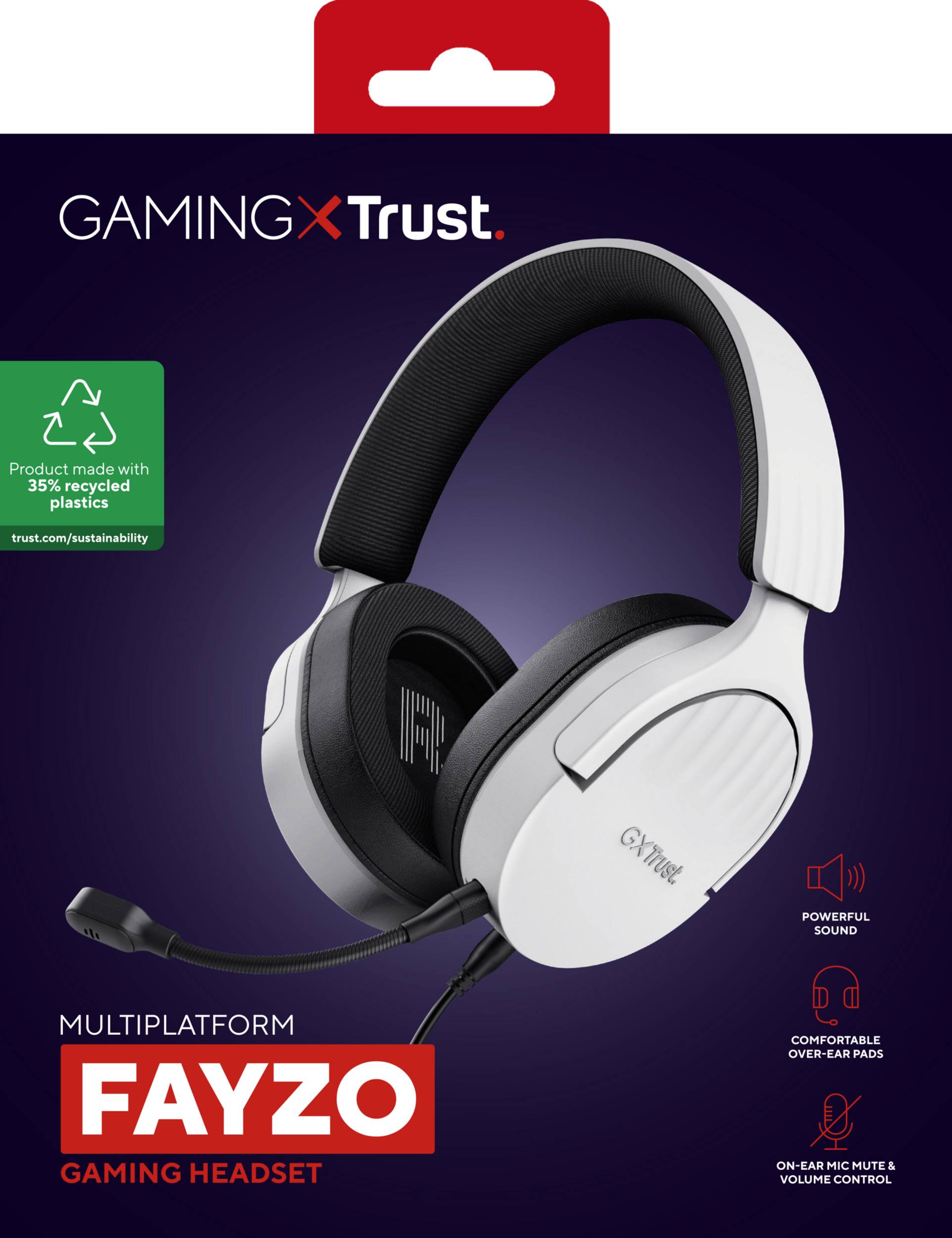 Rca Informatique - image du produit : FAYZO MULTIPLATFORM HEADSET - WHITE