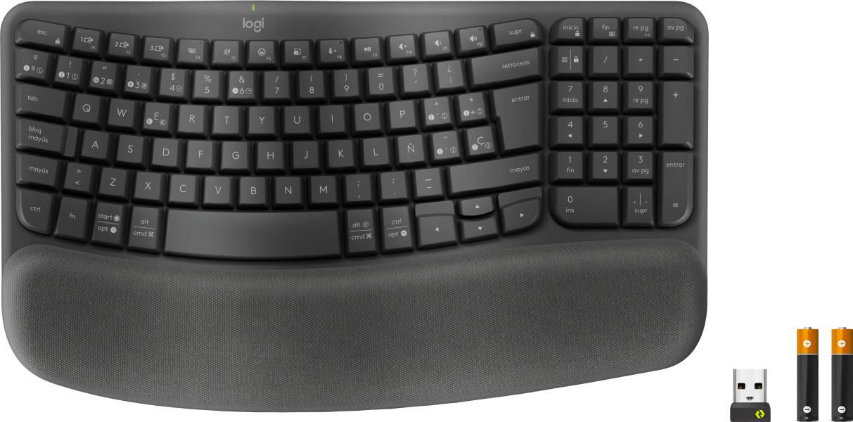 Rca Informatique - image du produit : WAVE KEYS FOR BUSINESS GRAPHITE ESP - 2.4GHZ/BT MEDITER-412 B2B