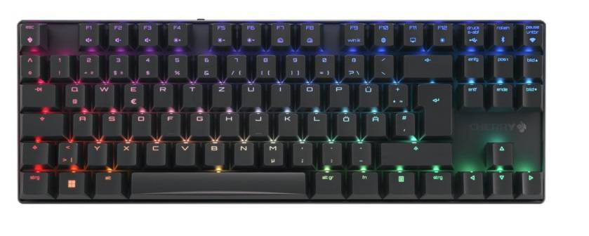 Rca Informatique - image du produit : CHERRY MX 8.2 TKL WIRELESS BT GERMANY BLACK