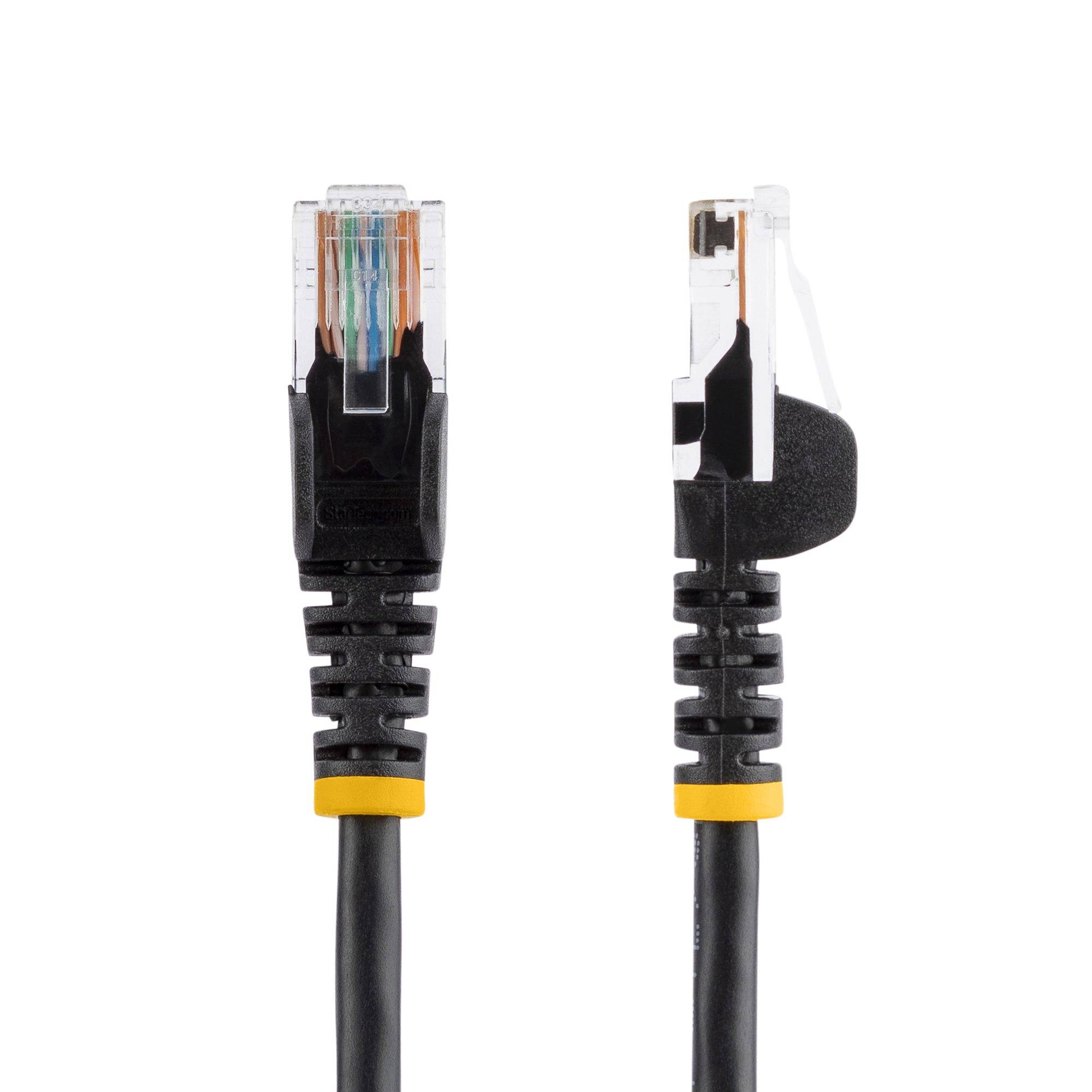 Rca Informatique - image du produit : 7M BLACK CAT5E CABLE SNAGLESS ETHERNET CABLE - UTP