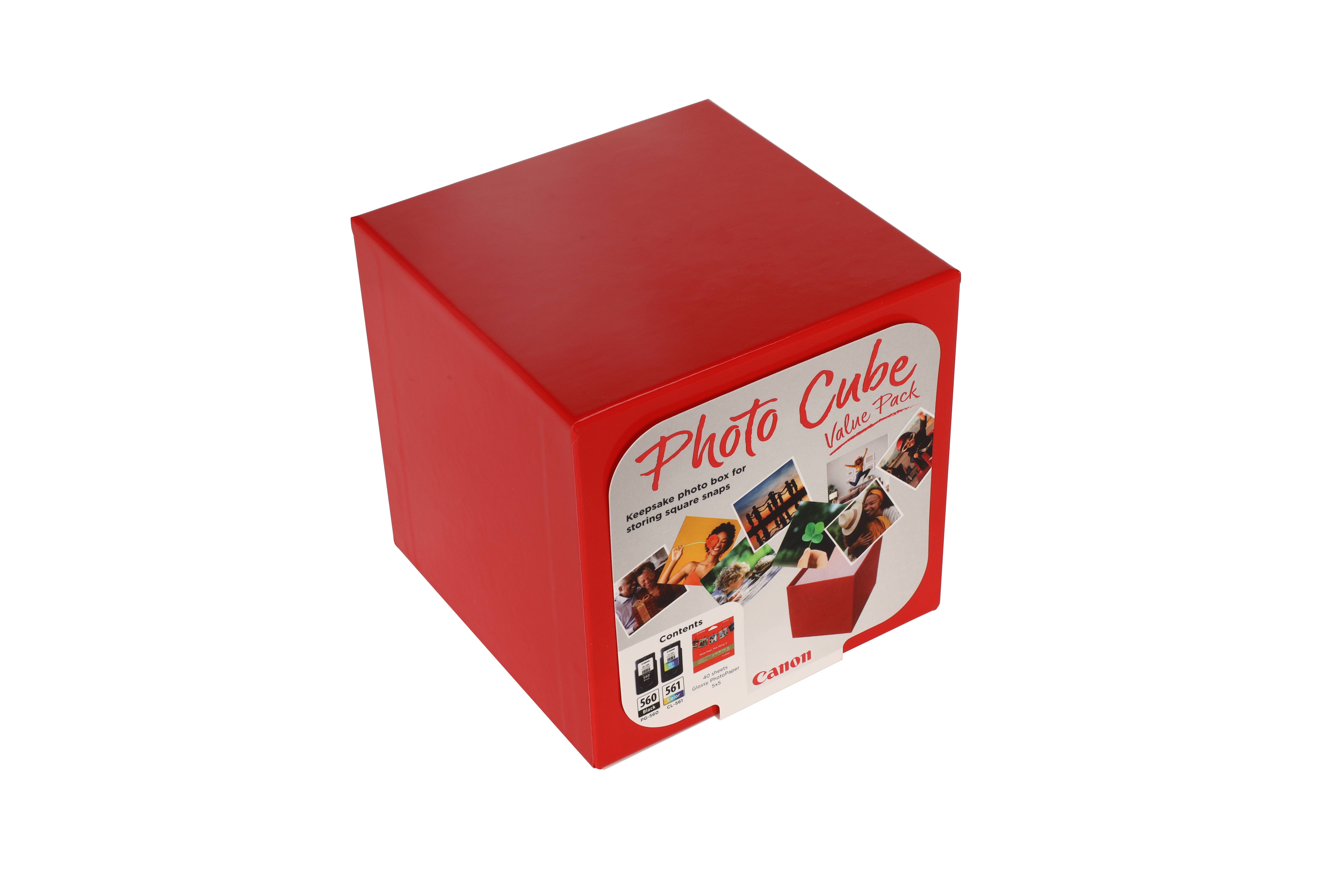 Rca Informatique - image du produit : PG-560/CL-561 PHOTO CUBE VALUE PACK 5X5 PHOT PAPER(PP-201 40SHE