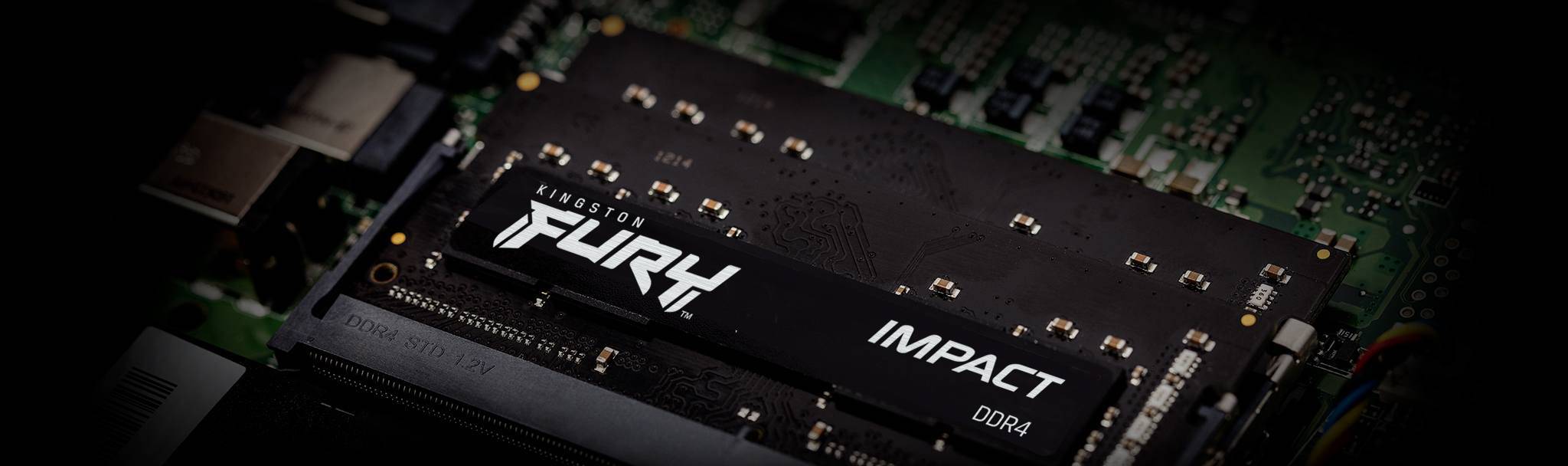 Rca Informatique - image du produit : 32GB DDR4-2666MHZ CL15 SODIMM (KIT OF 2) 1GX8 FURY IMPACT