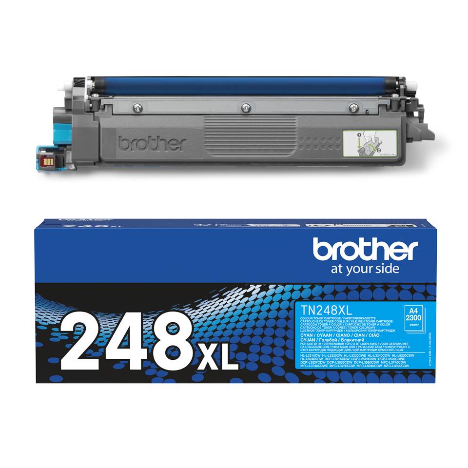 Rca Informatique - image du produit : TN248XLC CYAN TONER CARTRIDGE. ISO YIELD 2.300 PAGES. (ORDER MU