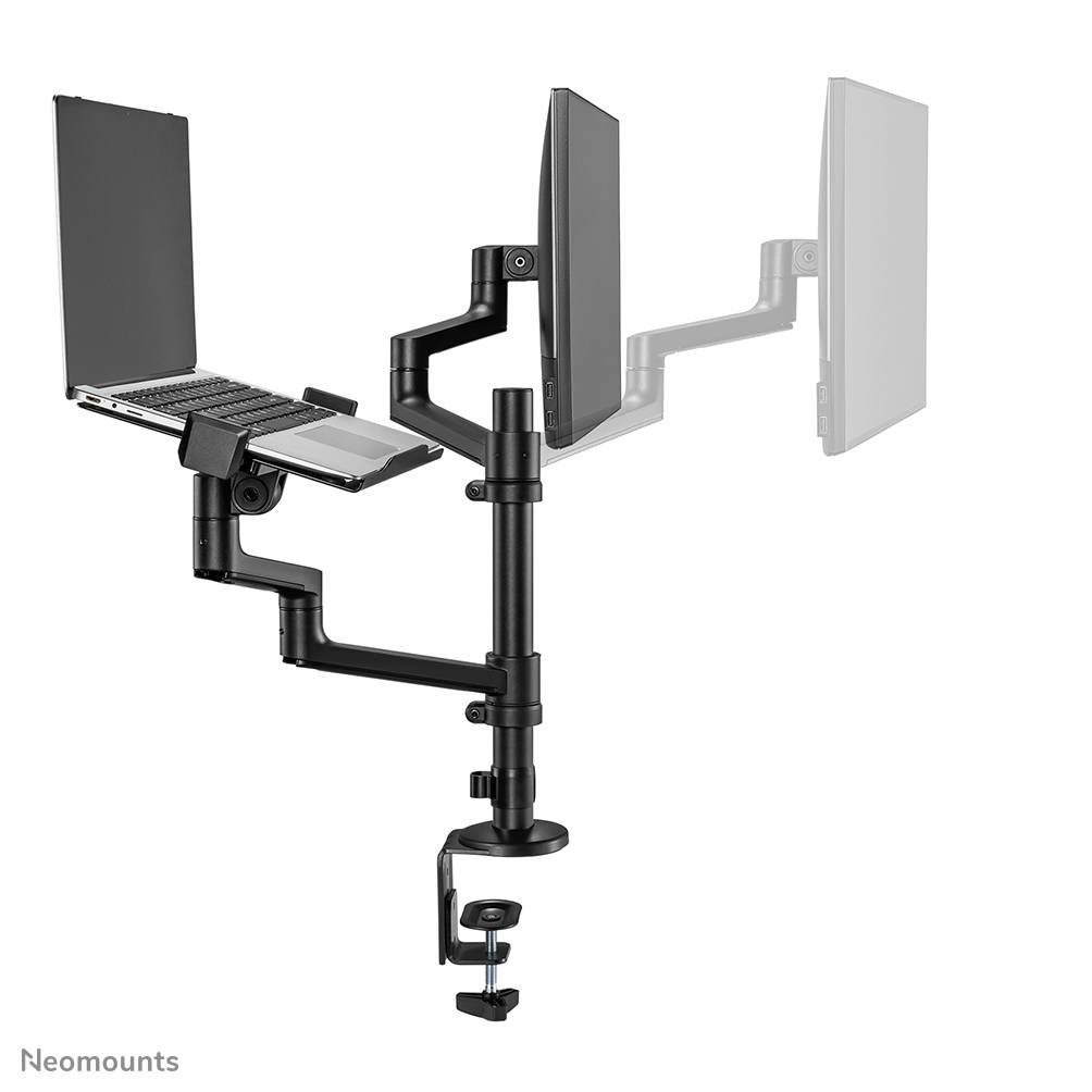 Rca Informatique - image du produit : NEOMOUNTS LAPTOP + SCREEN DESK MOUNT (CLAMP+GROMMET)