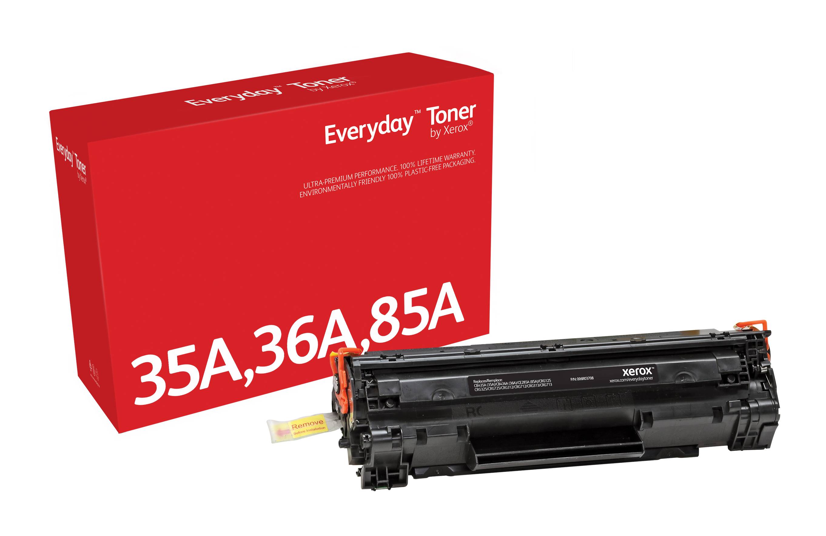 Rca Informatique - image du produit : BLACK TONER CARTRIDGE LIKE HP 35A / 36A / 85A FOR LASERJET