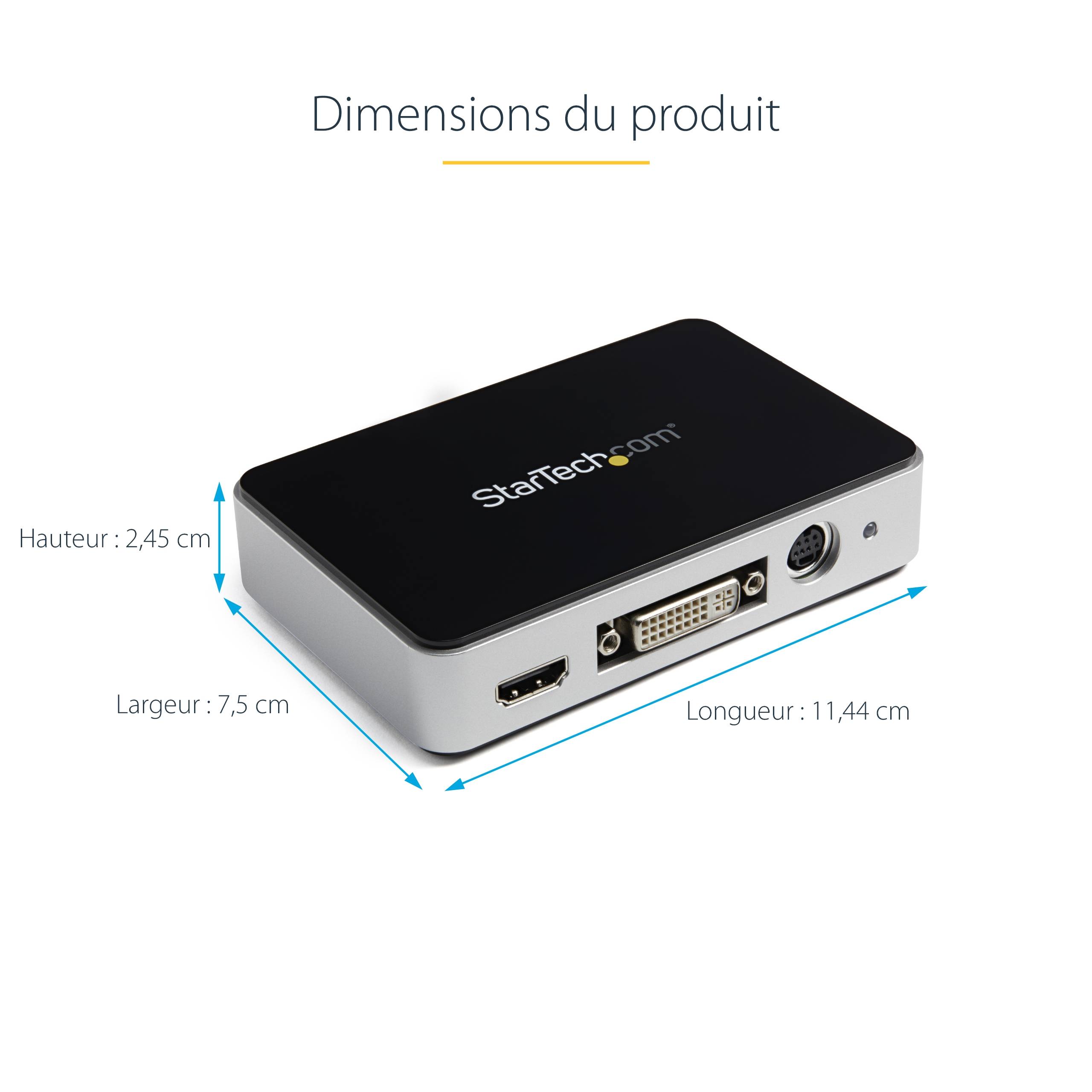 Rca Informatique - image du produit : BOITIER DACQUISITION VIDEO USB 3.0 - HDMI / DVI / VGA