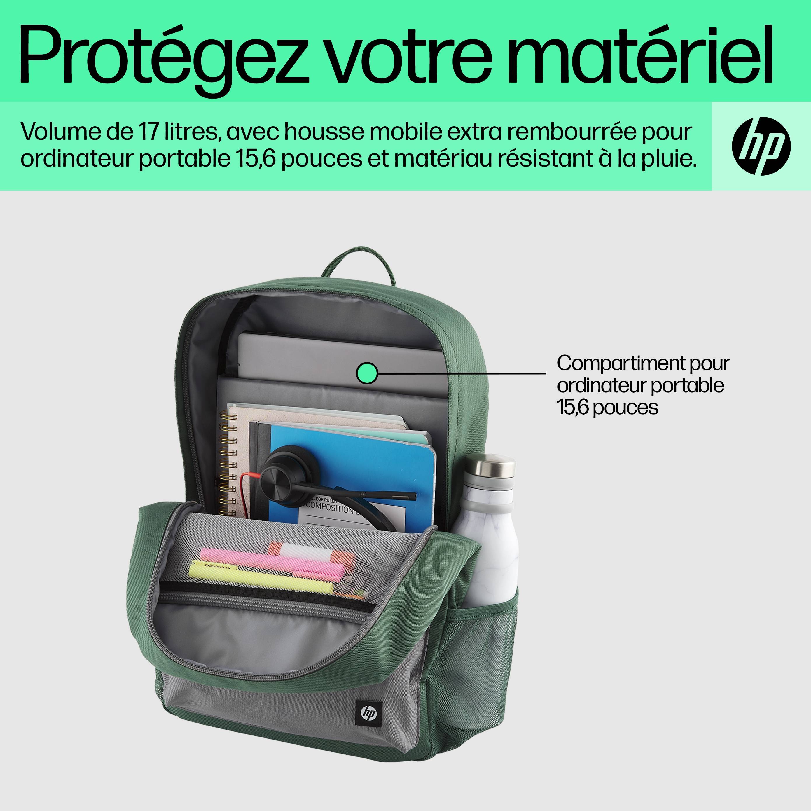 Rca Informatique - image du produit : HP CAMPUS GREEN BACKPACK