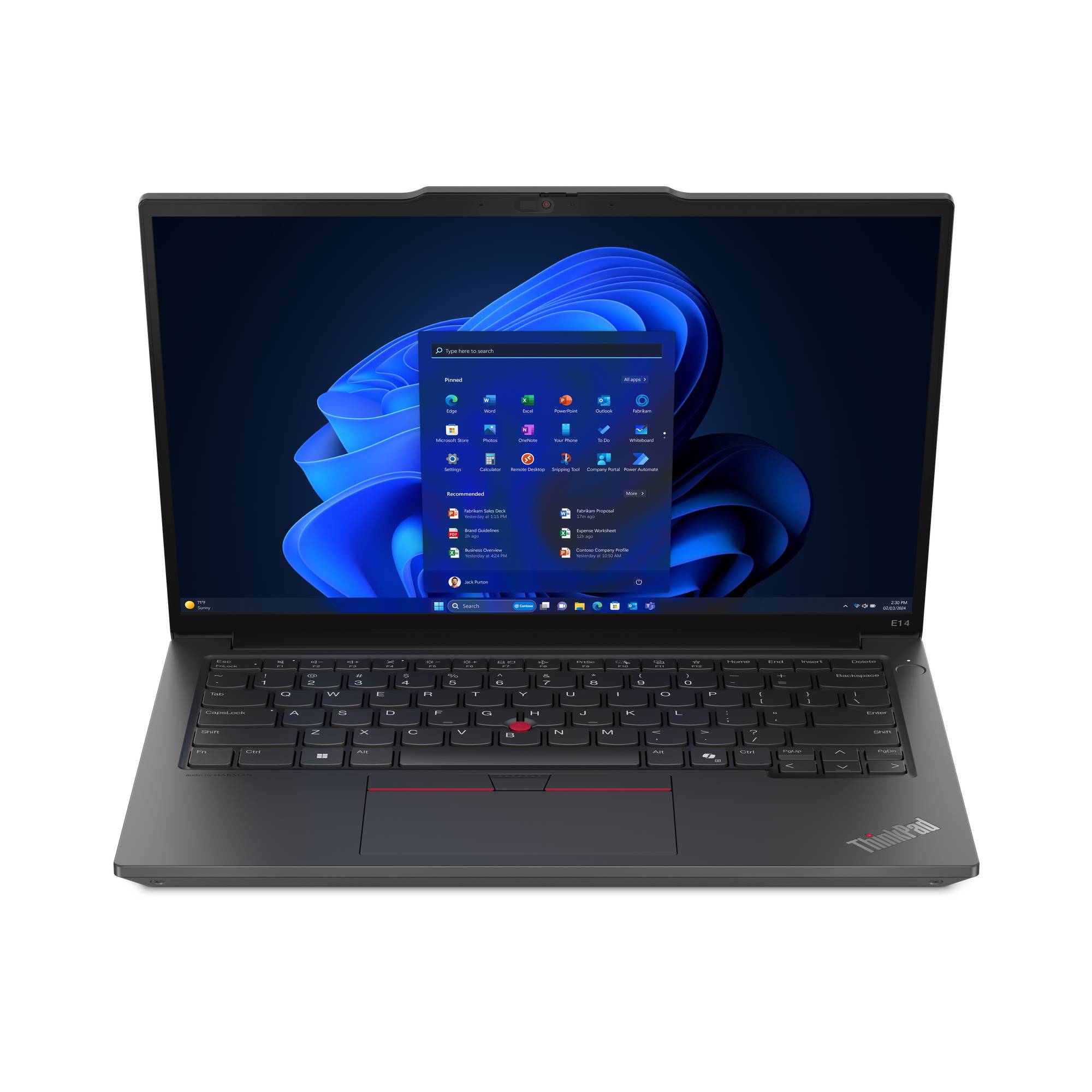 Rca Informatique - image du produit : THINKPAD E14 ULTRA 7 155H 512GB 16GB 14IN NOOD W11P