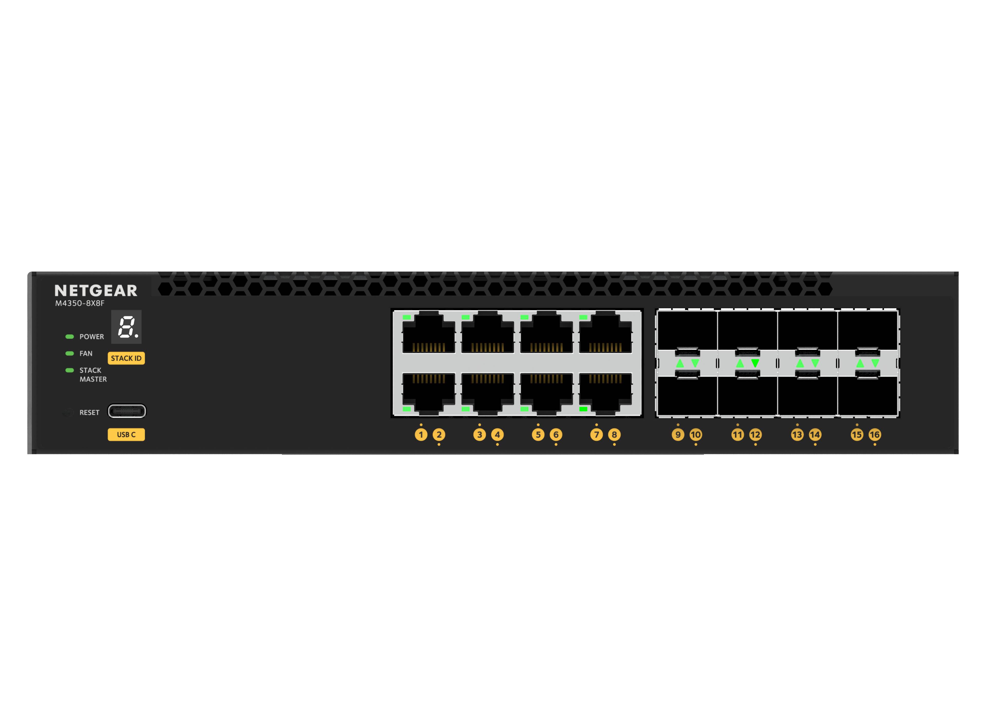 Rca Informatique - image du produit : 16PT M4350-8X8F MANAGED SWITCH