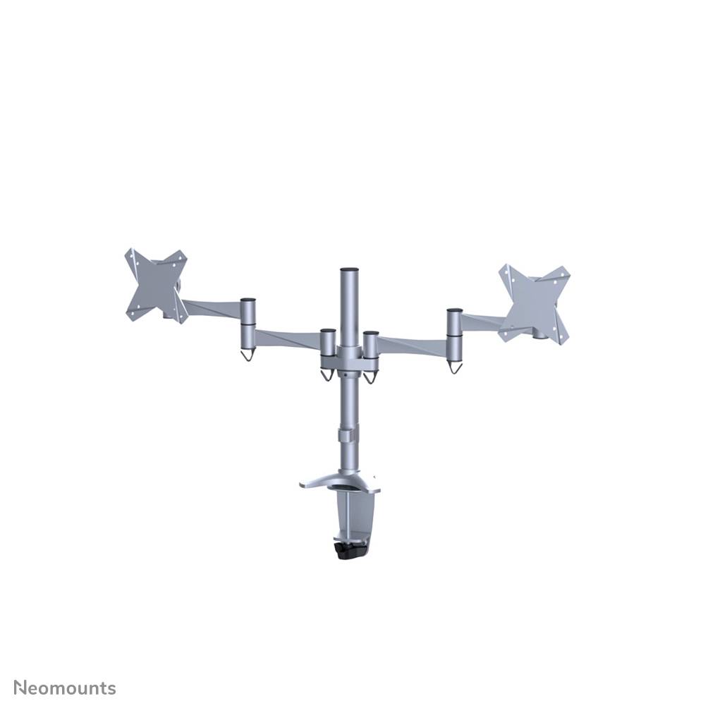 Rca Informatique - image du produit : DESK MOUNT DUAL 10-27IN SILVER CLMP/GRM.MAX18KG.75X75TO100X100M