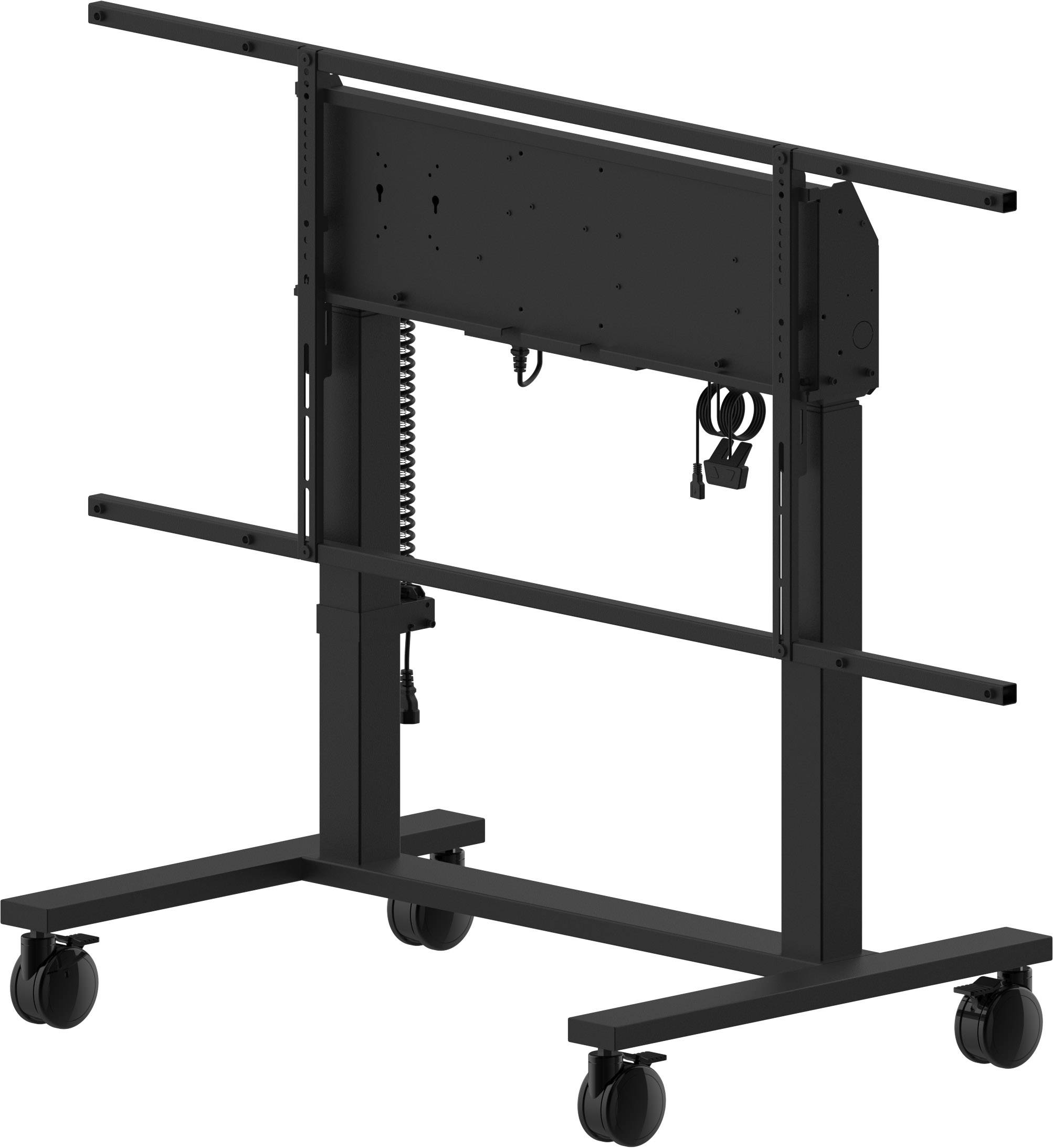 Rca Informatique - image du produit : ELECTRIC TWO-POST LIFT ON WHEELS FOR MONITORS UP TO 98IN 1