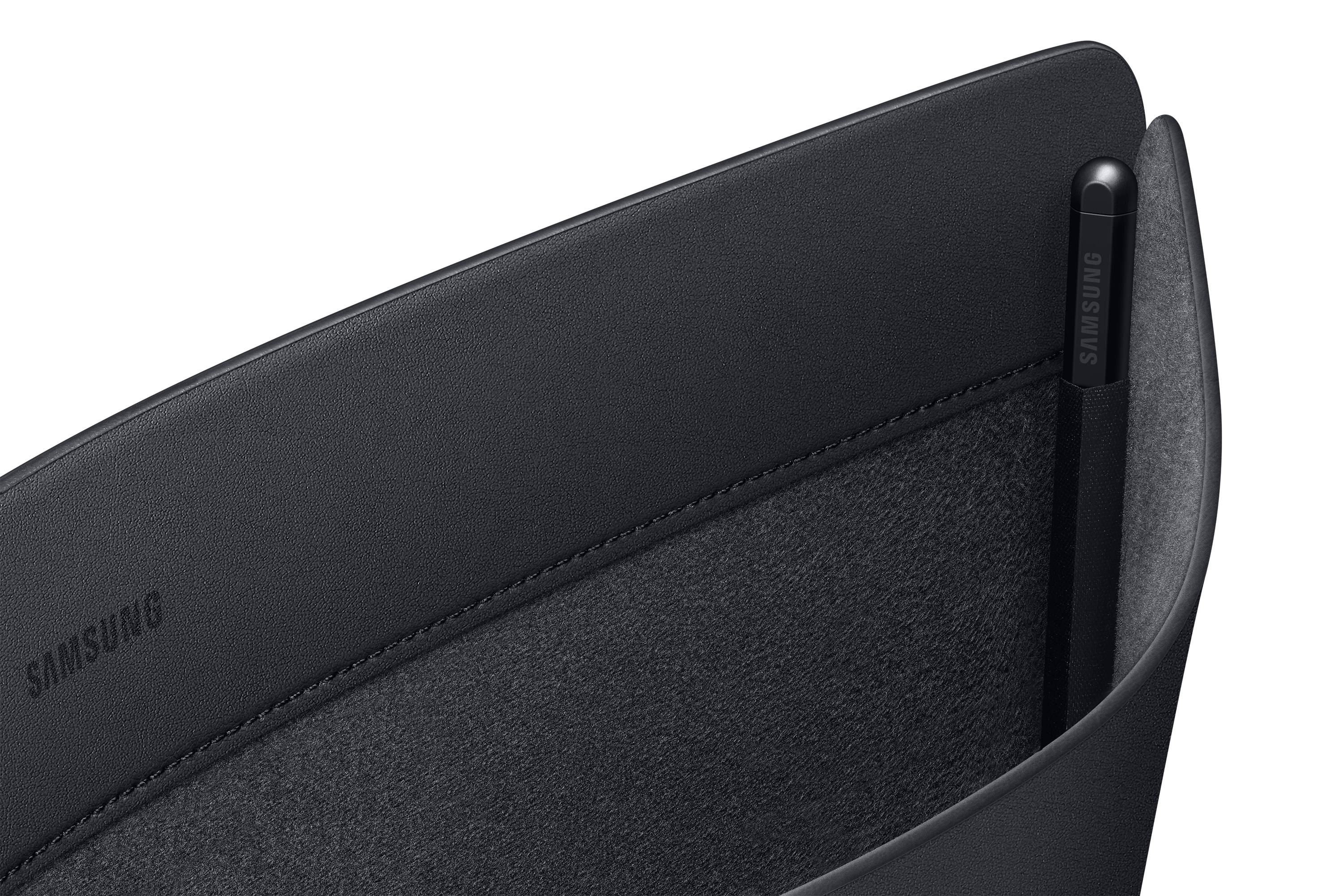 Rca Informatique - image du produit : LEATHER POUCH WITH STORAGE FOR S PEN GALAXY BOOK3 FAMILY 16IN B