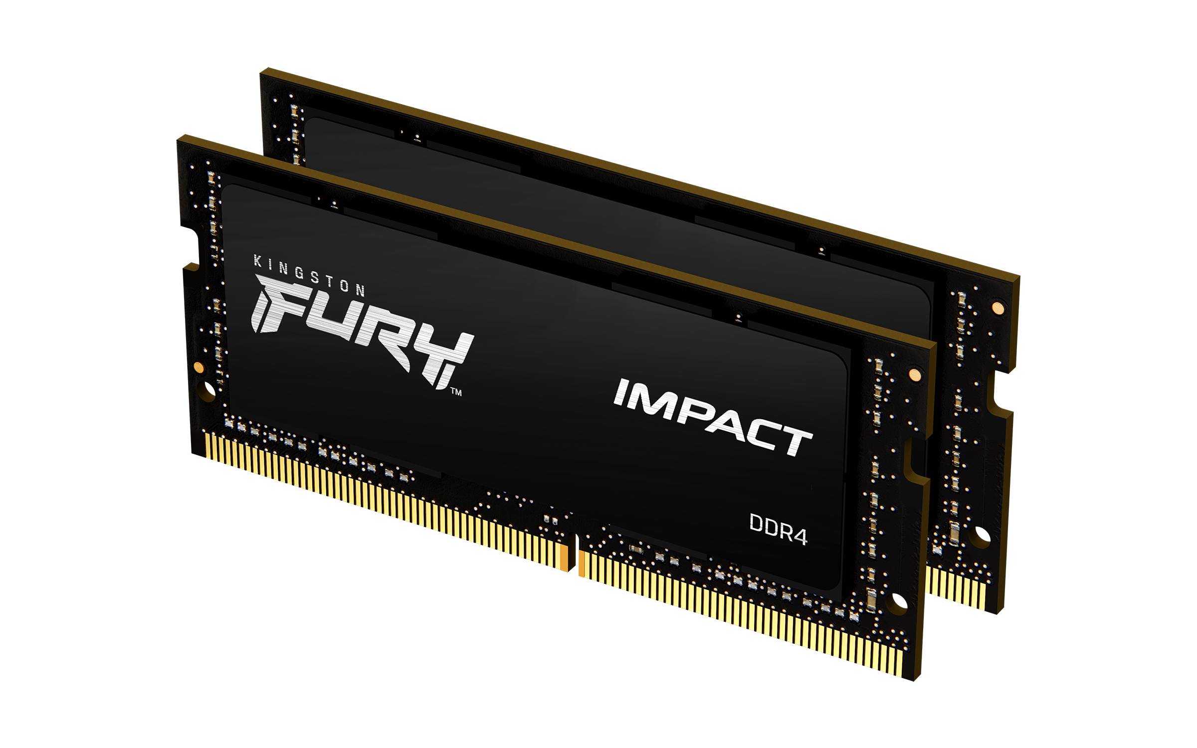 Rca Informatique - image du produit : 32GB DDR4-2666MHZ CL15 SODIMM (KIT OF 2) 1GX8 FURY IMPACT