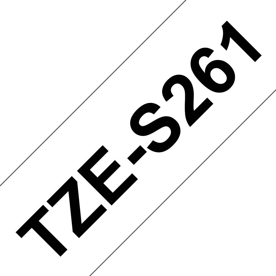 Rca Informatique - image du produit : TZE-S261 LAMINATED TAPE 36MM 8M RUBAN FORT ADHESIF NOIR/BLANC