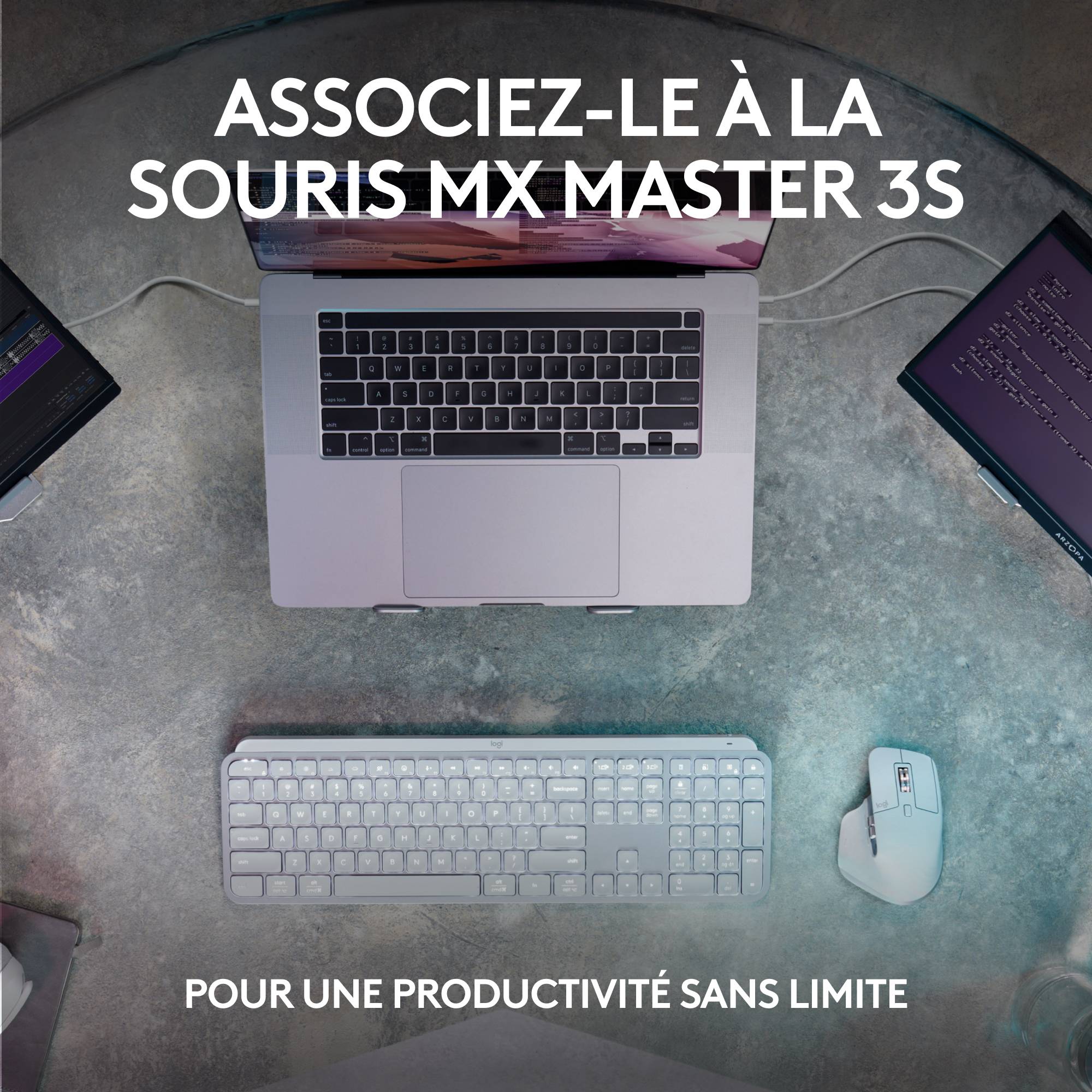 Rca Informatique - image du produit : MX KEYS S - GRAPHITE - US INTL - BT N/A - INTNL-973