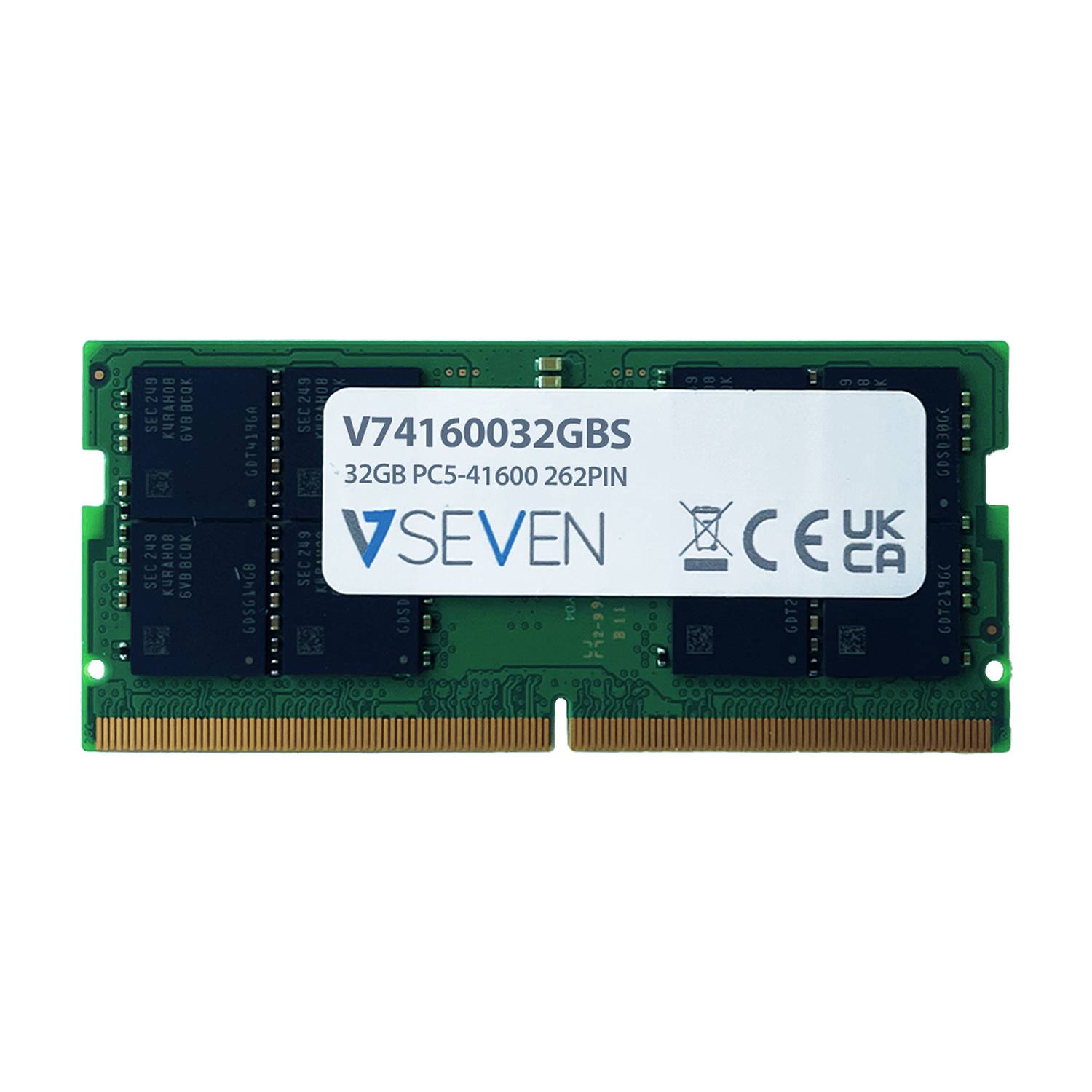 Rca Informatique - Image du produit : 32GB DDR5 PC5-41600 262PIN 5200MHZ SODIMM