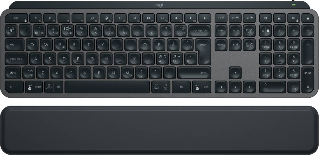 Rca Informatique - image du produit : MX KEYS S - GRAPHITE PAN - BT - N/A NORDIC-613 PLUS PALMREST