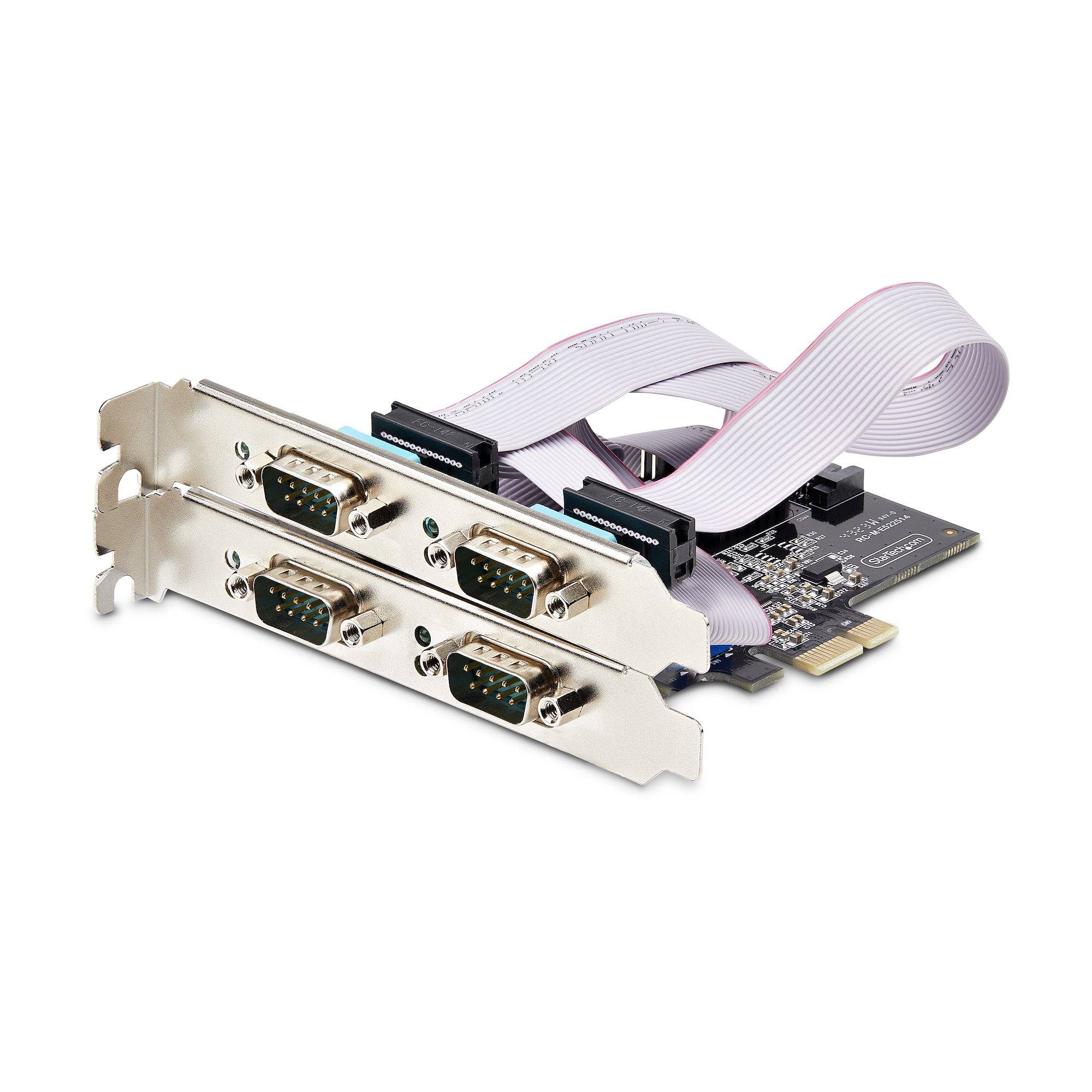 Rca Informatique - image du produit : CARTE SERIE PCIE A 4 PORTS CA RTE 4 PORTS RS232/RS422/RS485