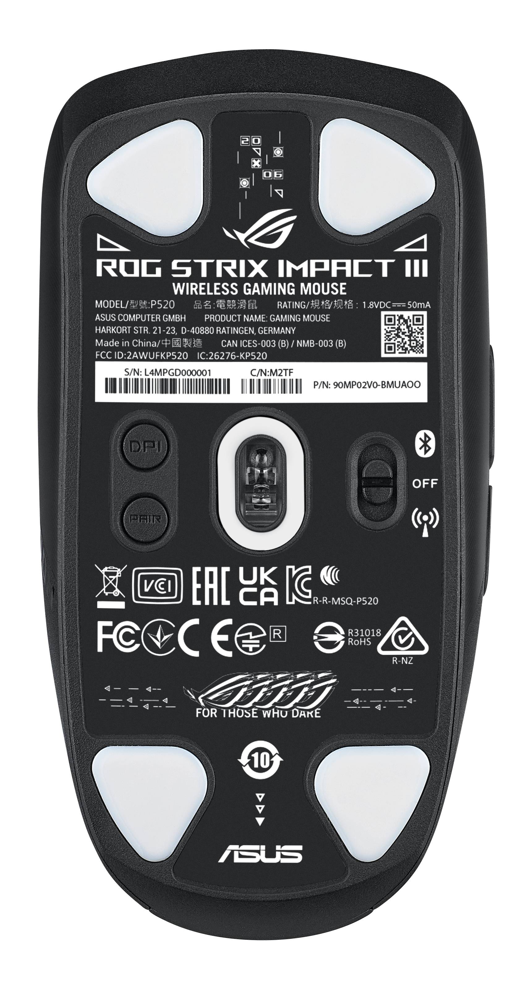 Rca Informatique - image du produit : ROG STRIX IMPACT III WIRELESS