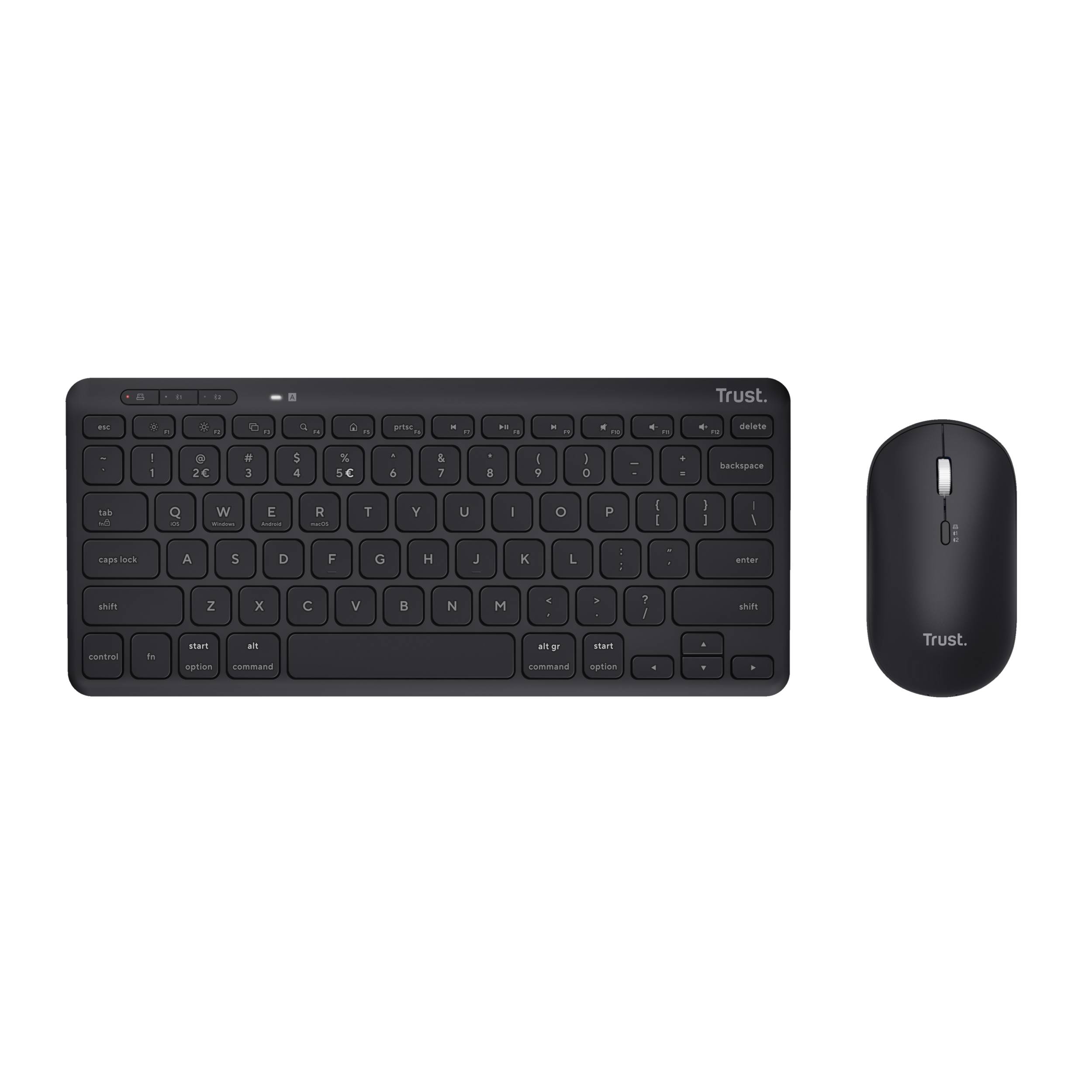 Rca Informatique - image du produit : LYRA BLUETOOTH WIRELESS KEYBOARD AND MOUSE PACK - ECO -