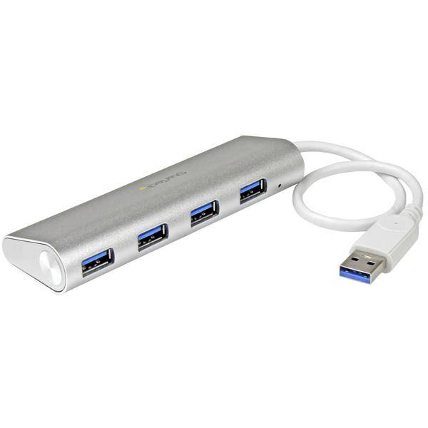 Rca Informatique - Image du produit : 4PORT USB HUB ALUMINUM COMPACT USB 3.0 HUB FOR MAC