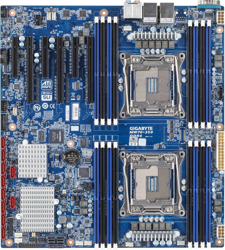 Rca Informatique - image du produit : INTEL MB MW70-3S0 2XLGA2011-3 16XDIMM 2XGBELAN 10XSATA3 6XPCIE