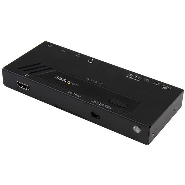 Rca Informatique - Image du produit : SWITCH VIDEO HDMI AUTOMATIQUE A 4 PORTS (4X1) - 4K