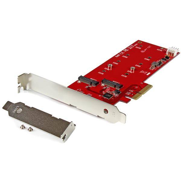 Rca Informatique - image du produit : CARTE CONTROLEUR PCI EXPRESS POUR 2 SSD M.2 NGFF SATA 6 GB/S