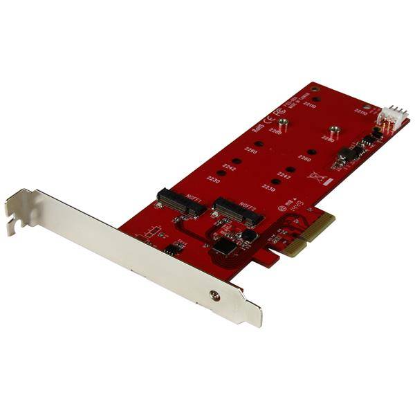 Rca Informatique - Image du produit : CARTE CONTROLEUR PCI EXPRESS POUR 2 SSD M.2 NGFF SATA 6 GB/S