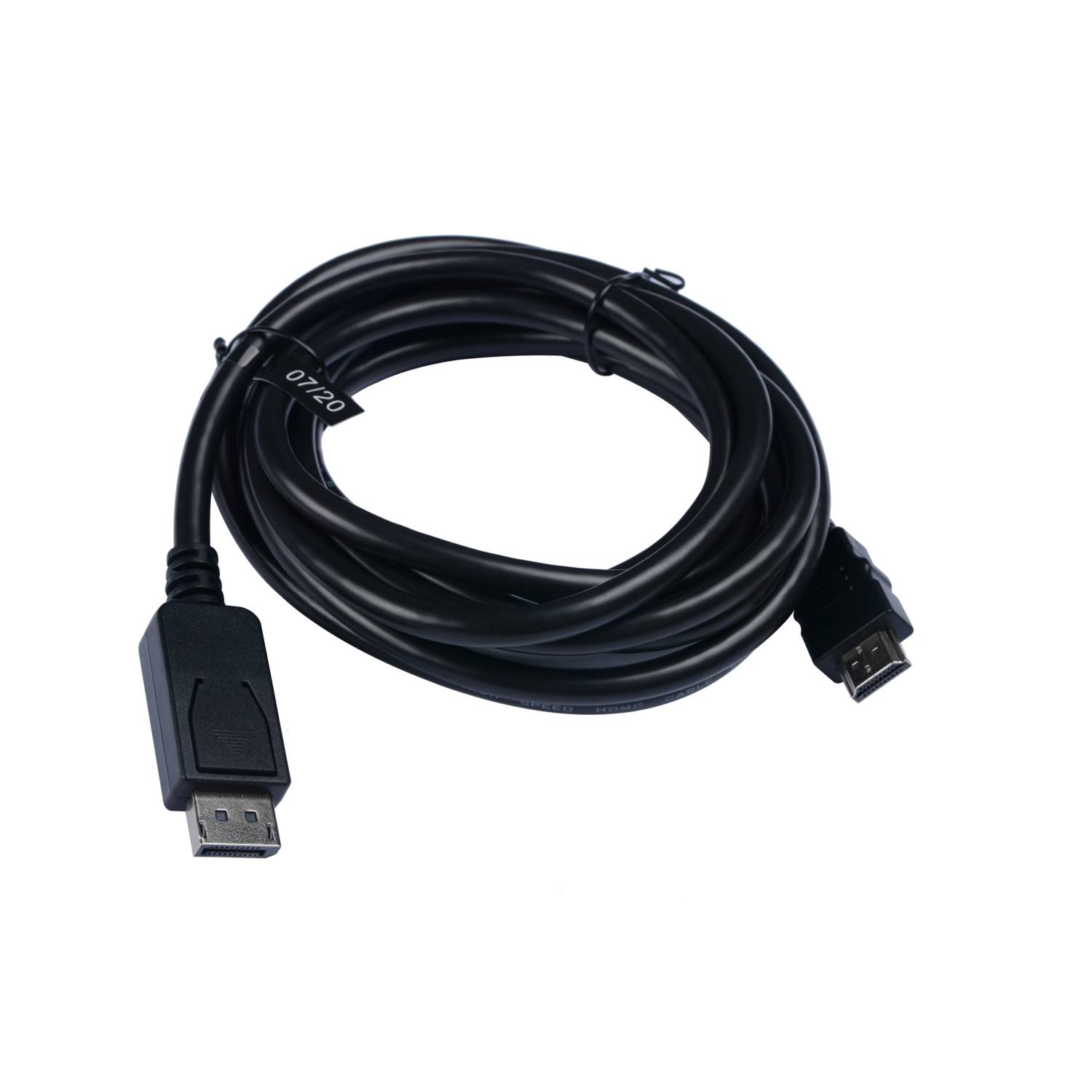 Rca Informatique - image du produit : DP TO HDMI CABLE 3M 10FT BLACK DP TO HDMI CABLE 21.6GBPS 4K UHD