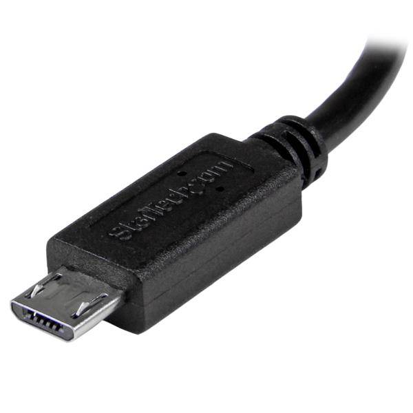 Rca Informatique - image du produit : CABLE USB OTG MICRO USB VERS MINI USB DE 20 CM - M/M