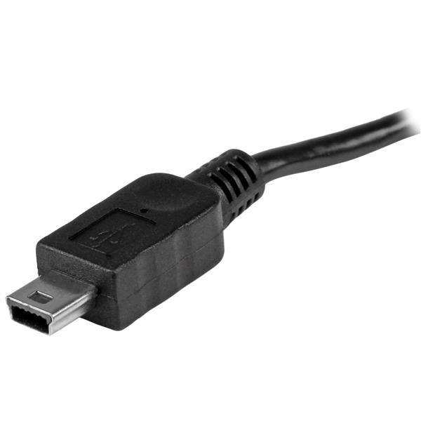 Rca Informatique - image du produit : CABLE USB OTG MICRO USB VERS MINI USB DE 20 CM - M/M