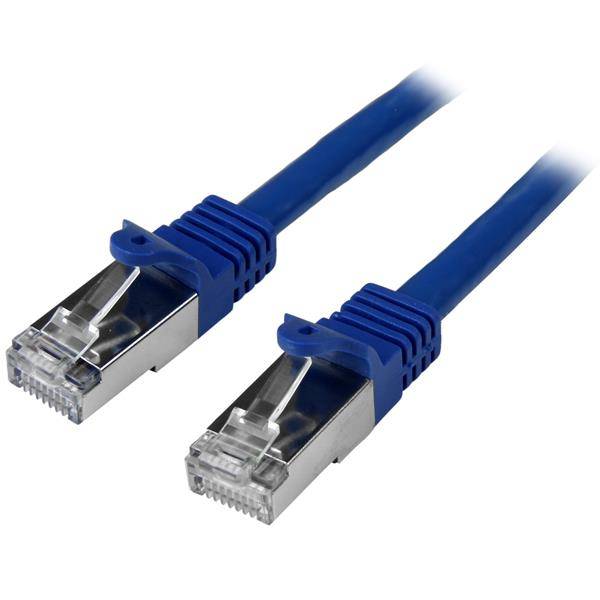 Rca Informatique - Image du produit : CABLE RESEAU CAT6 SFTP SANS CROCHET DE 1 M - M/M - BLEU