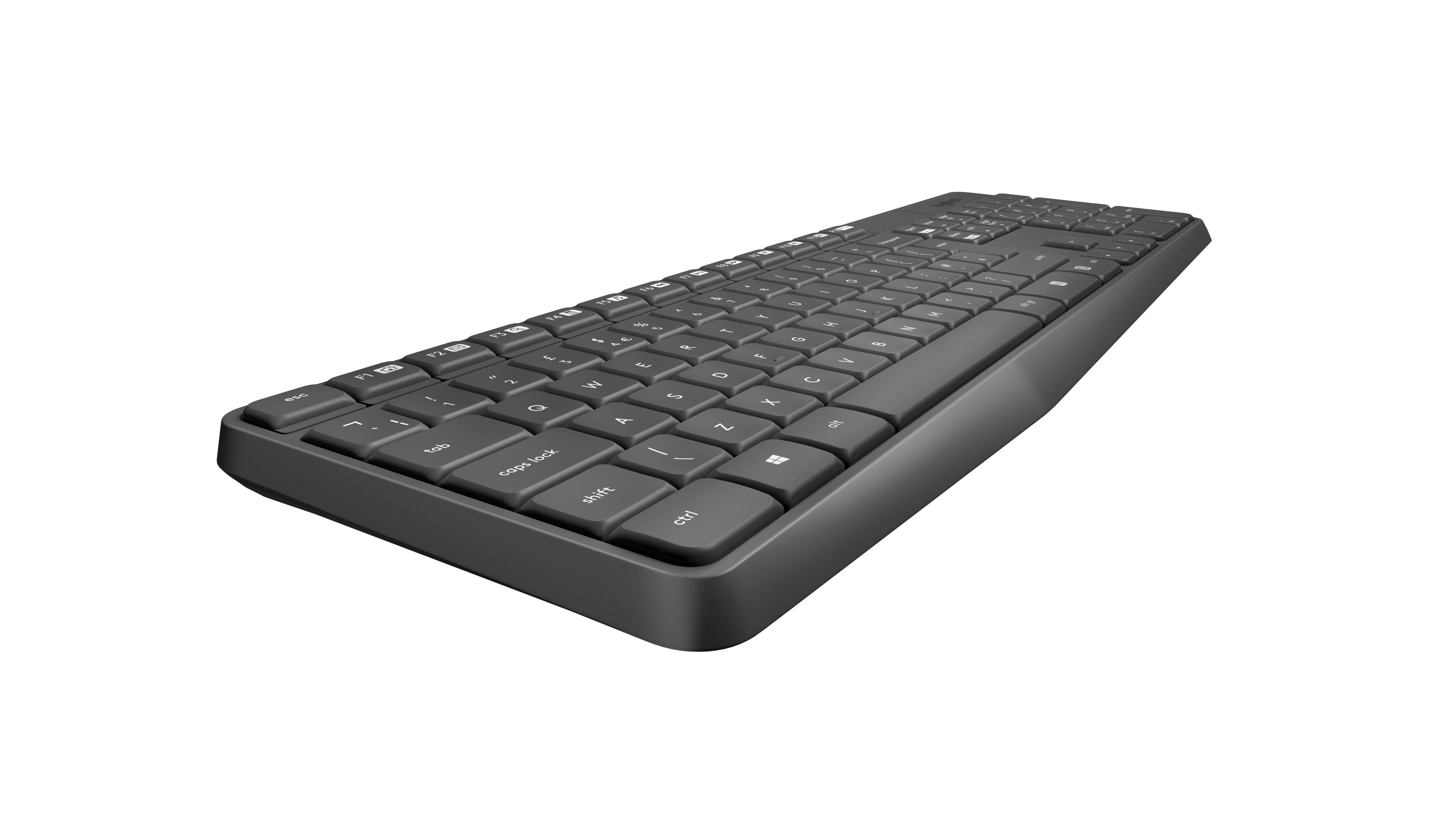 Rca Informatique - image du produit : MK235 WIRELESS KEYBOARD / MOUSE GREY-ESP-2.4GHZ-MEDITER