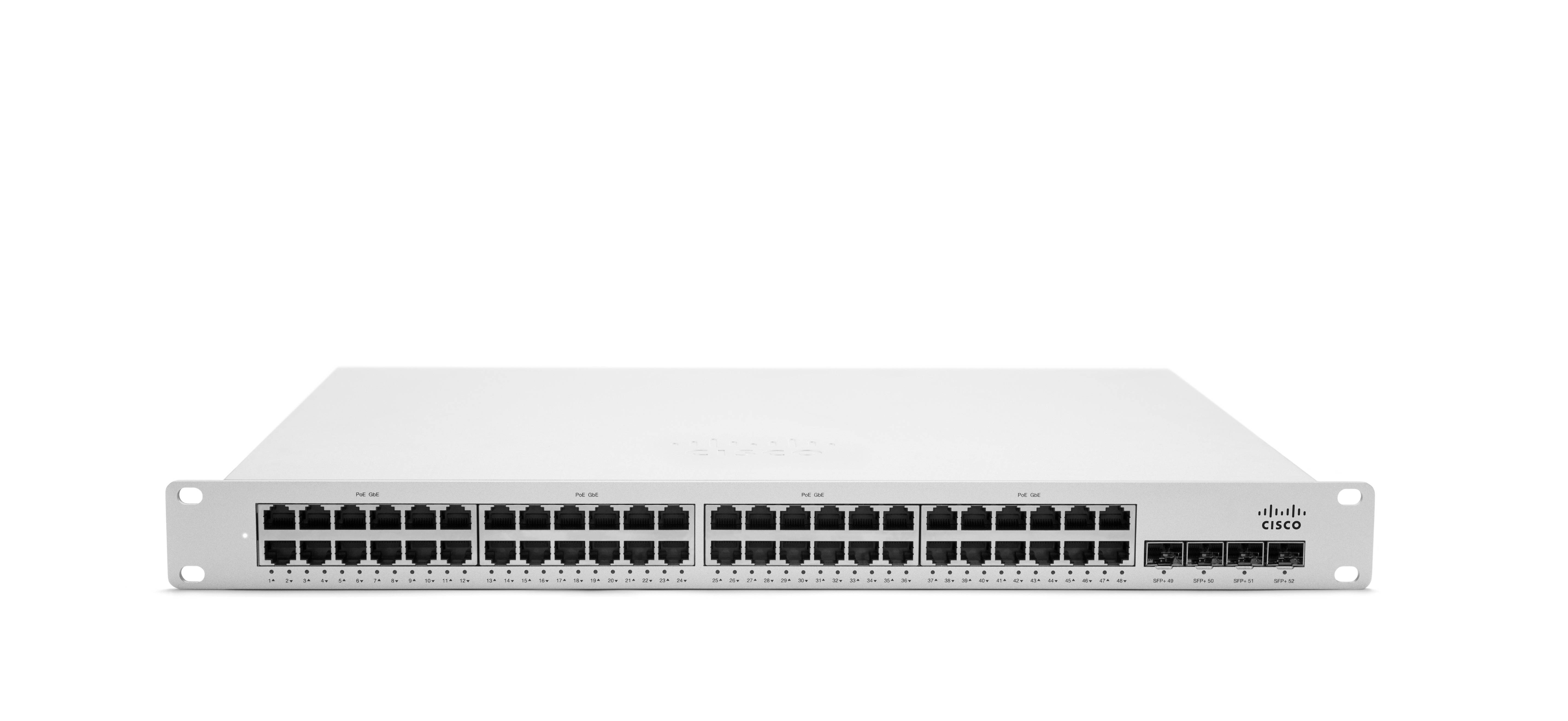 Rca Informatique - Image du produit : MERAKI MS350-48LP-HW L3 STCK CLD-MNGD 48XGIGE 370W POE SWITCH