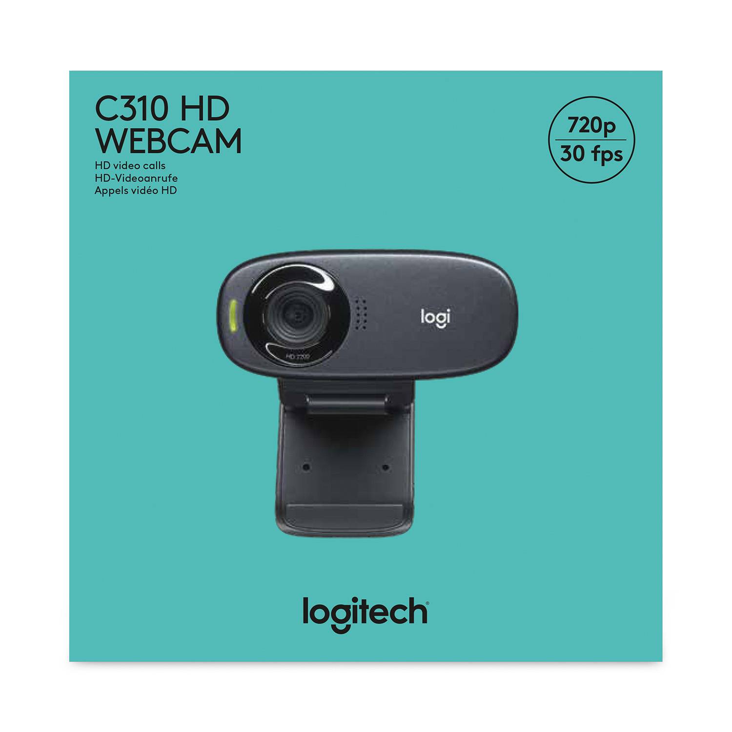 Rca Informatique - image du produit : WEBCAM HD C310 - USB - NOIR EMEA