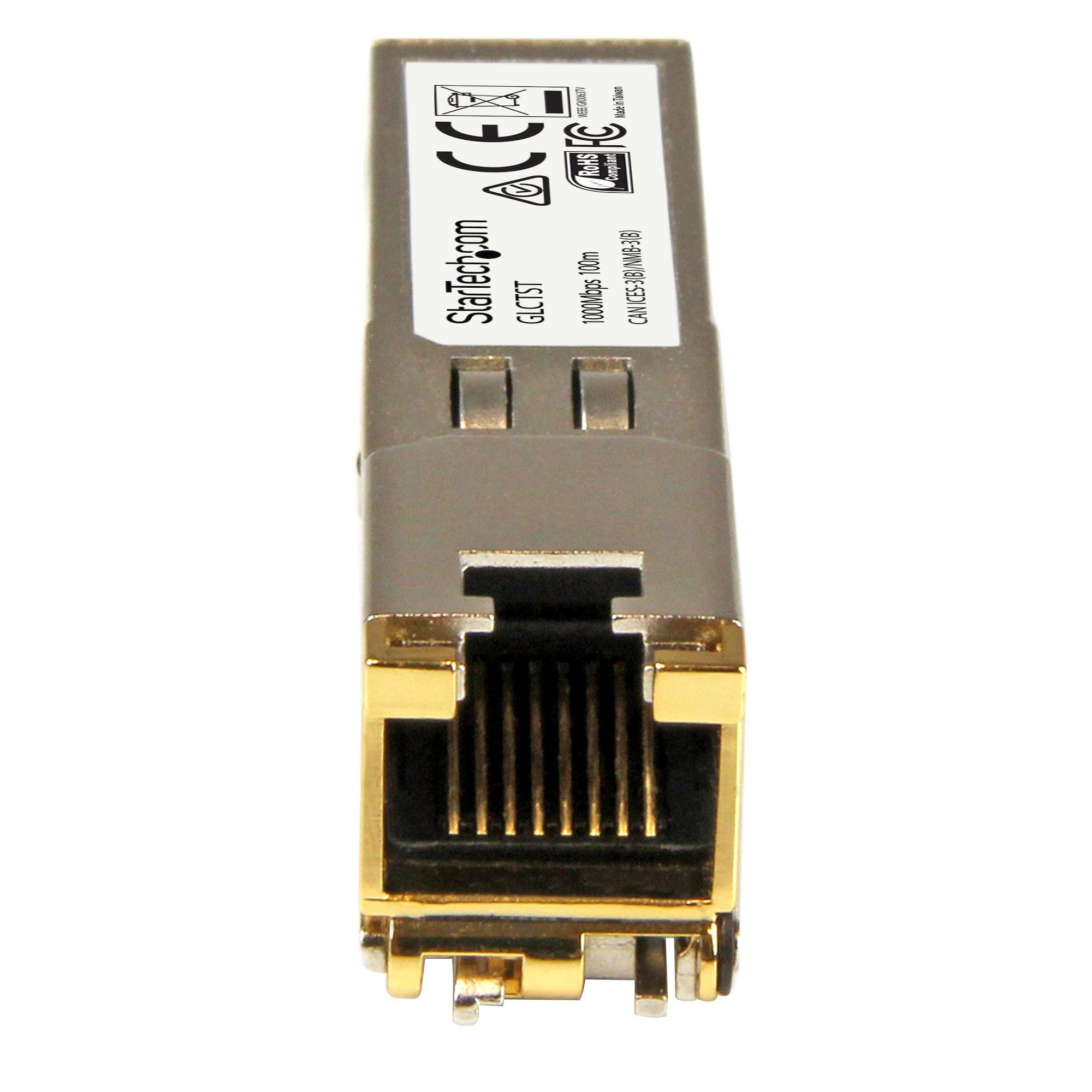 Rca Informatique - image du produit : MODULE DE TRANSCEIVER SFP GIGABIT RJ45 EN CUIVRE