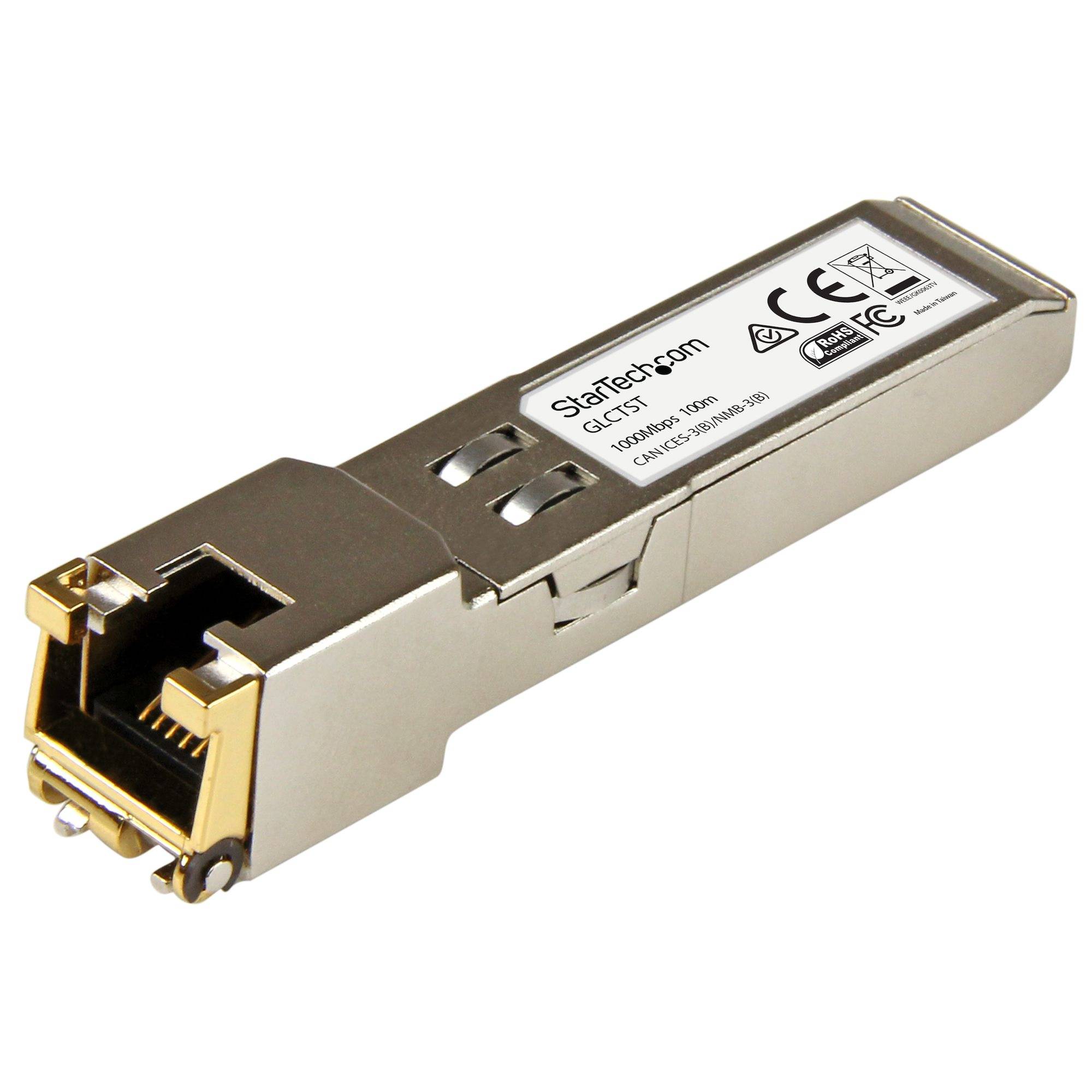 Rca Informatique - image du produit : MODULE DE TRANSCEIVER SFP GIGABIT RJ45 EN CUIVRE