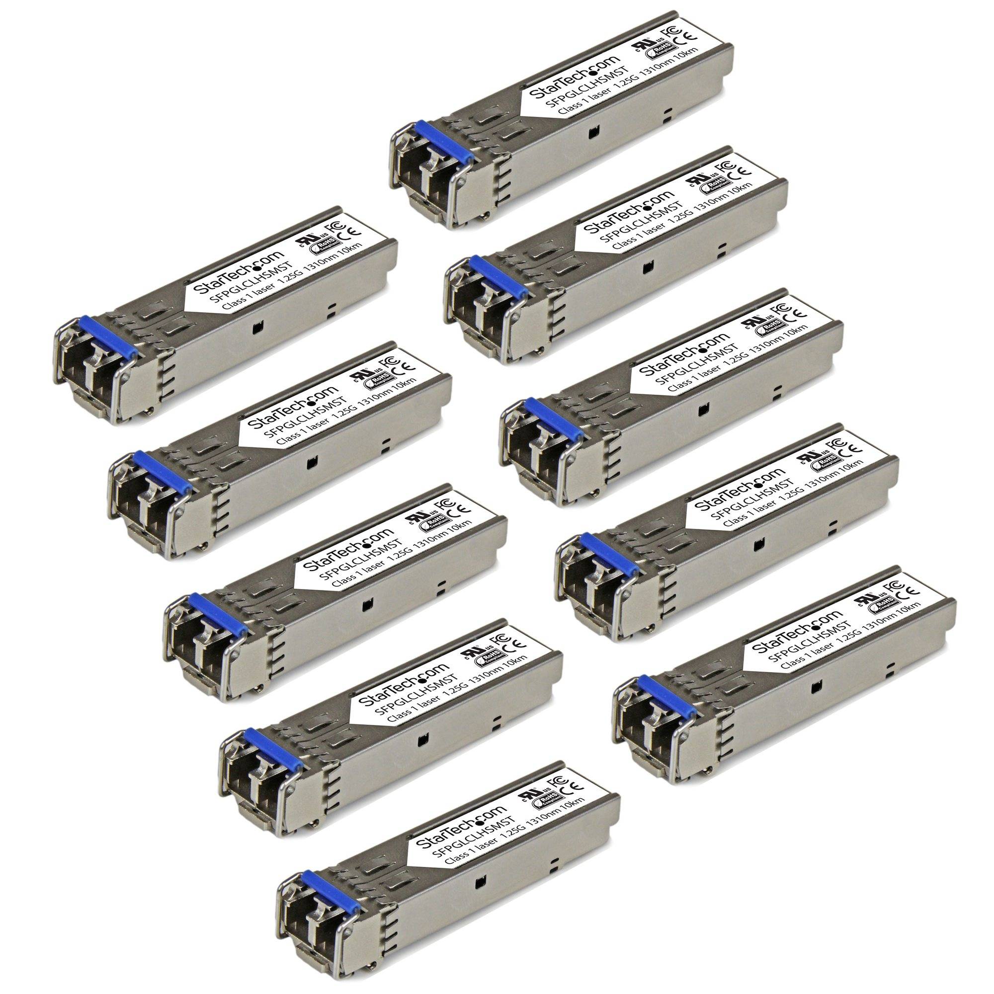 Rca Informatique - image du produit : GIGABIT FIBER SFP 10 PACK CISCO GLC LH SM COMPATIBLE