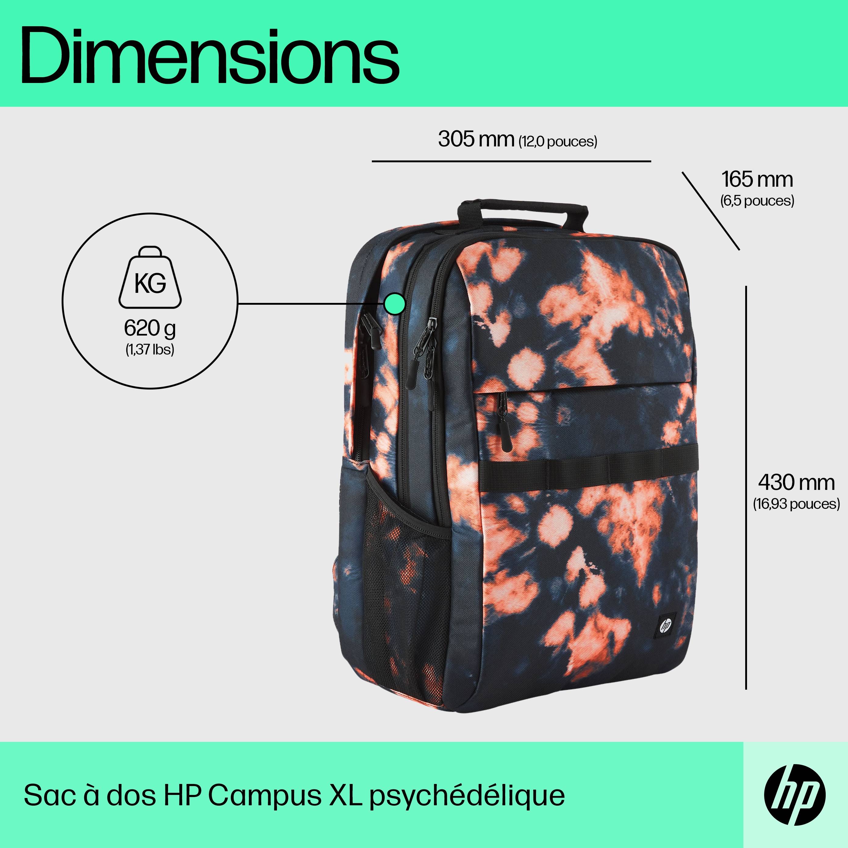 Rca Informatique - image du produit : HP CAMPUS XL TIE DYE BACKPACK