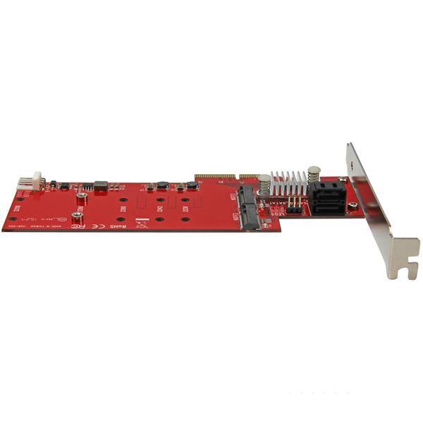 Rca Informatique - image du produit : CARTE CONTROLEUR PCIE RAID 2X SSD M.2 NGFF ET 2 PORTS SATA III