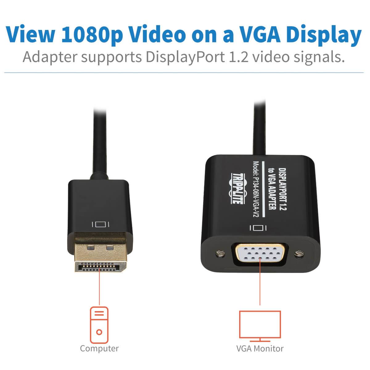 Rca Informatique - image du produit : DISPLAYPORT TO DVI ADAPTER 15.2CM