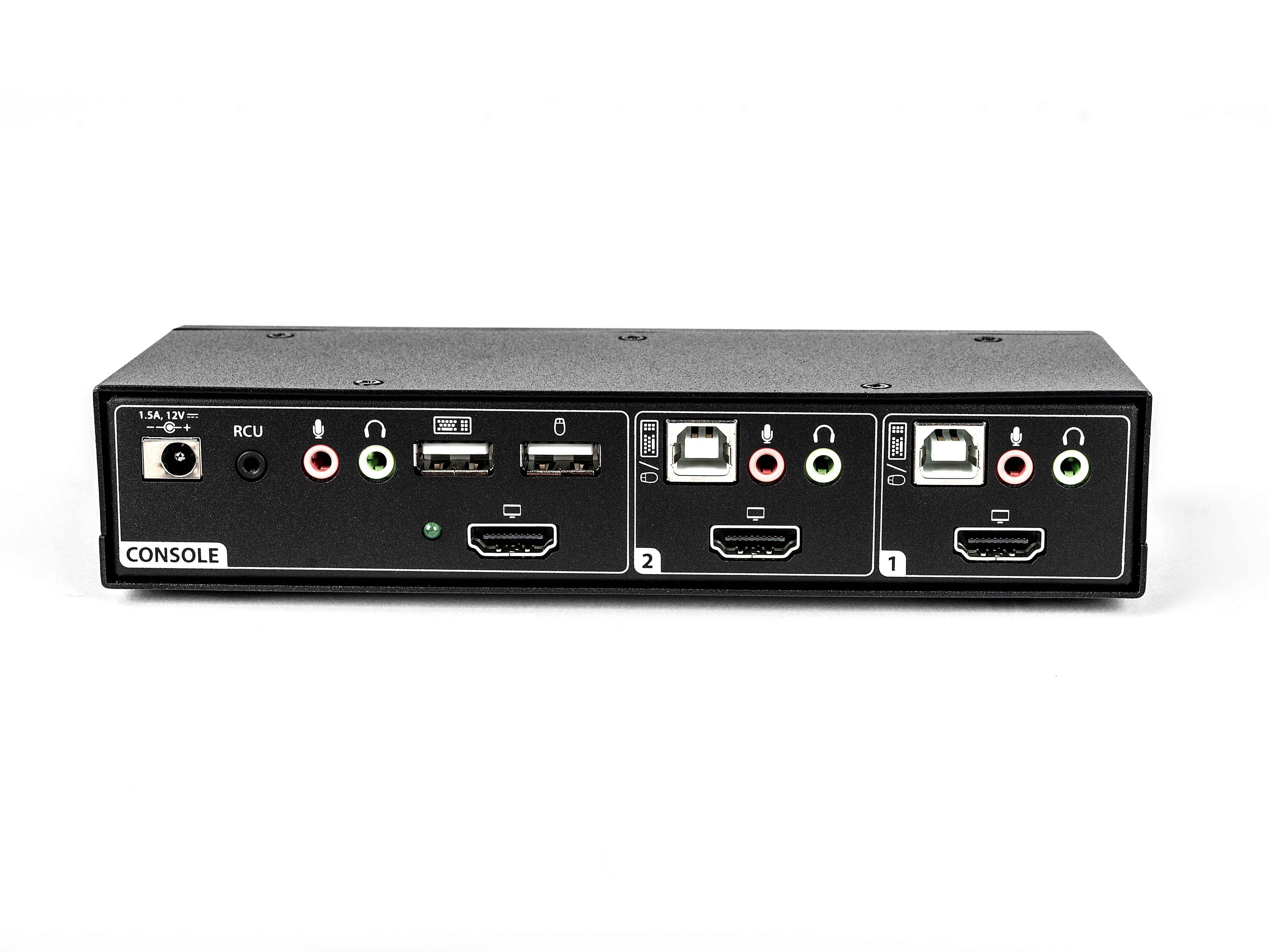 Rca Informatique - image du produit : 2-PORT HDMI STANDARD KVM IN