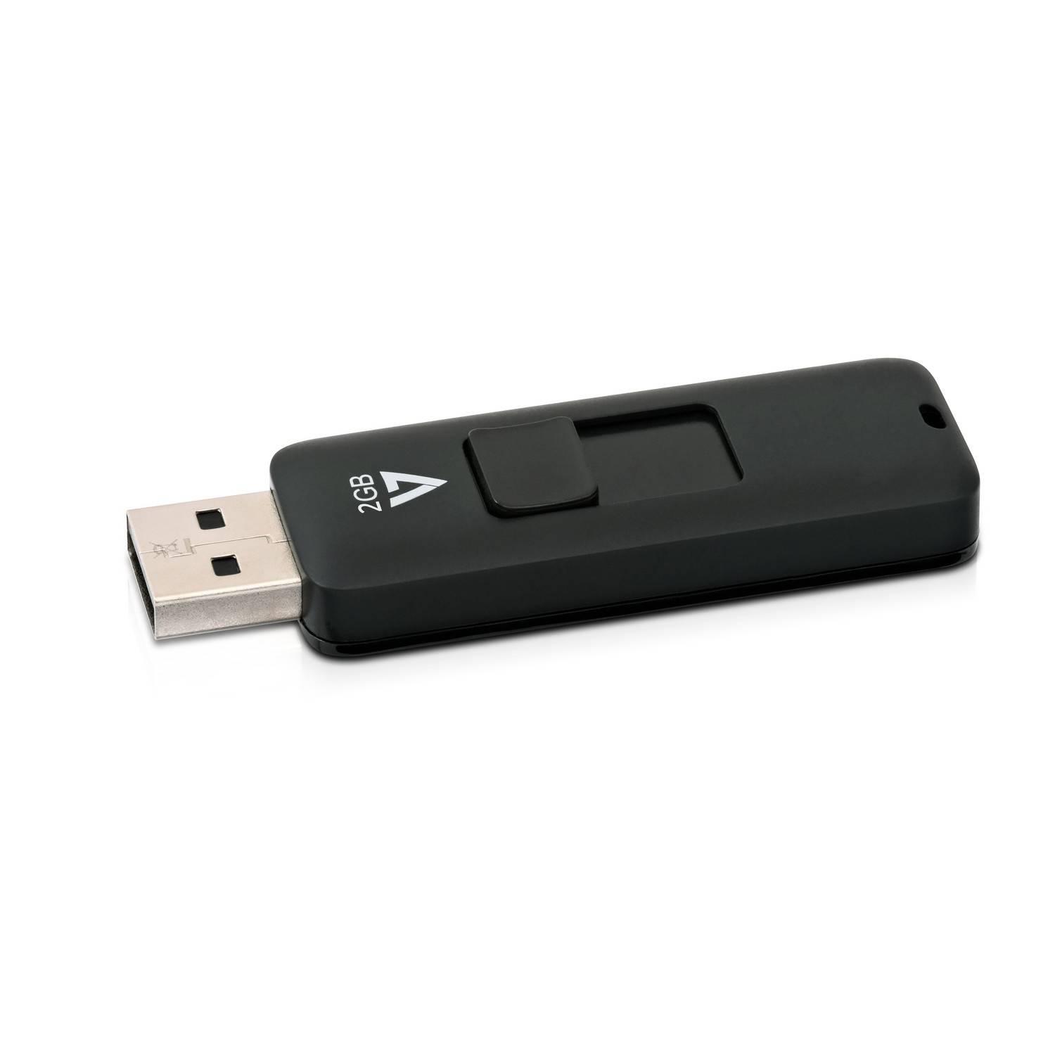 Rca Informatique - image du produit : CLE USB 2.0 2GB BLACK MEM CONNECTEUR RETRACTABLE