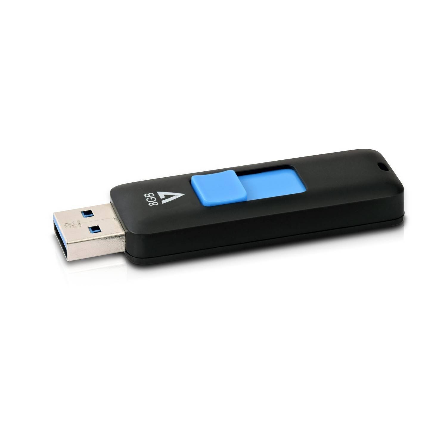 Rca Informatique - image du produit : CLE USB 3.0 8GB BLAC CONNECTEUR RETRACTABLE