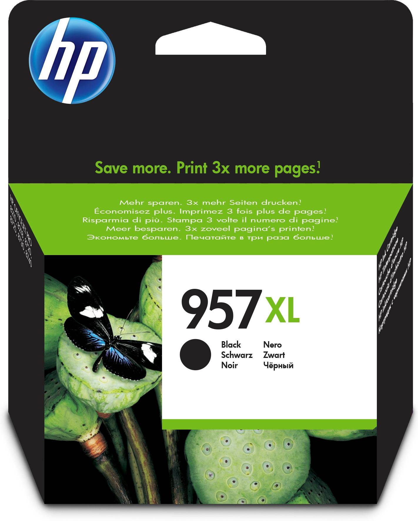 Rca Informatique - image du produit : INK CARTRIDGE NO 957XL BLACK DE/FR/BE/NL/UK/IT/SE