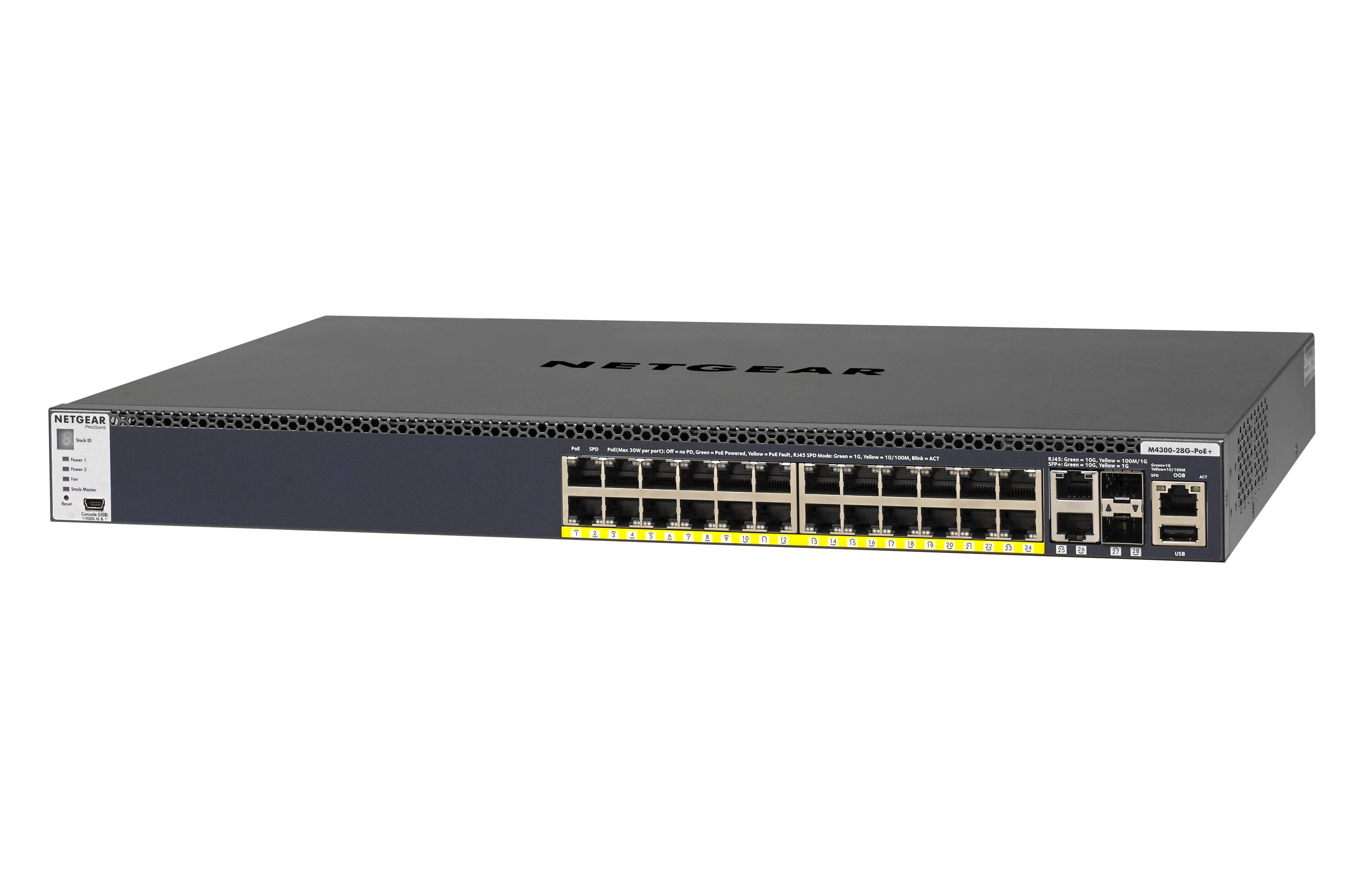 Rca Informatique - image du produit : M4300-28-PORT GB POE+SWITCH APS550W STACKABLE MANAGED