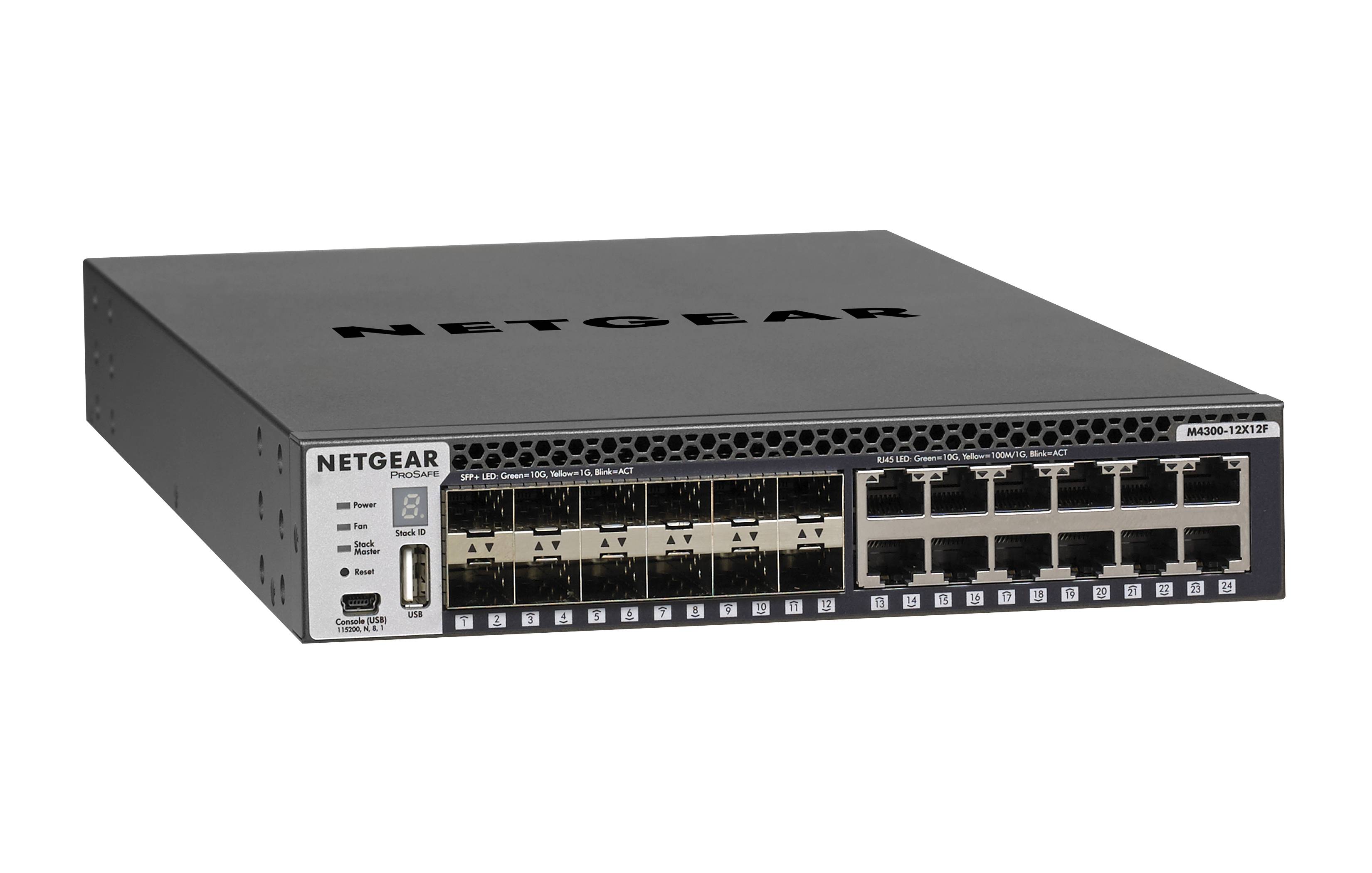 Rca Informatique - image du produit : M4300 24-PORT 10GB MGD SWITCH 1U RACK HALF BREADTH (12X12F)