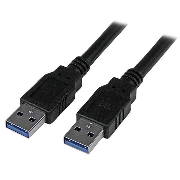 Rca Informatique - Image du produit : CABLE USB 3.0 A VERS A DE 3 M - USB-A VERS USB-A - M/M - NOIR