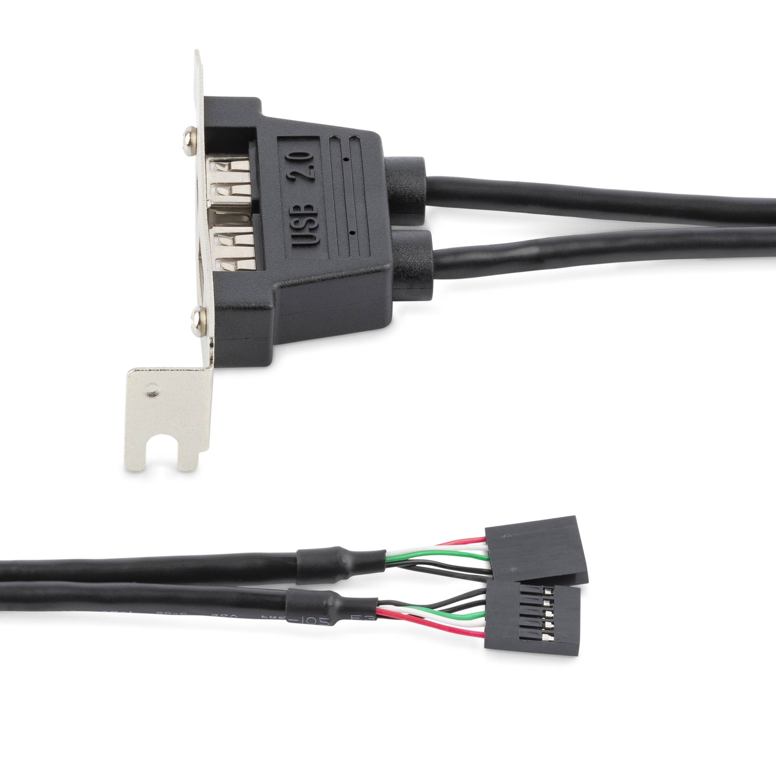 Rca Informatique - image du produit : EQUERRE USB 2 PORTS ADAPTATEUR SLOT USB - FAIBLE ENCOMBREMENT